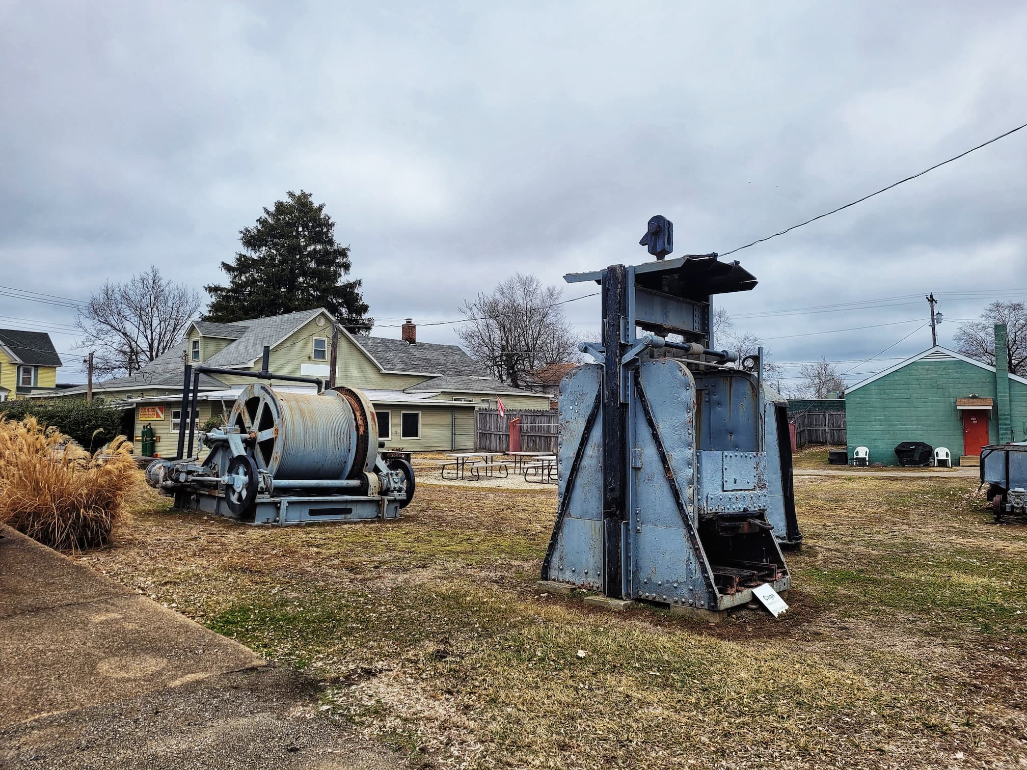 photo of old mining equipment