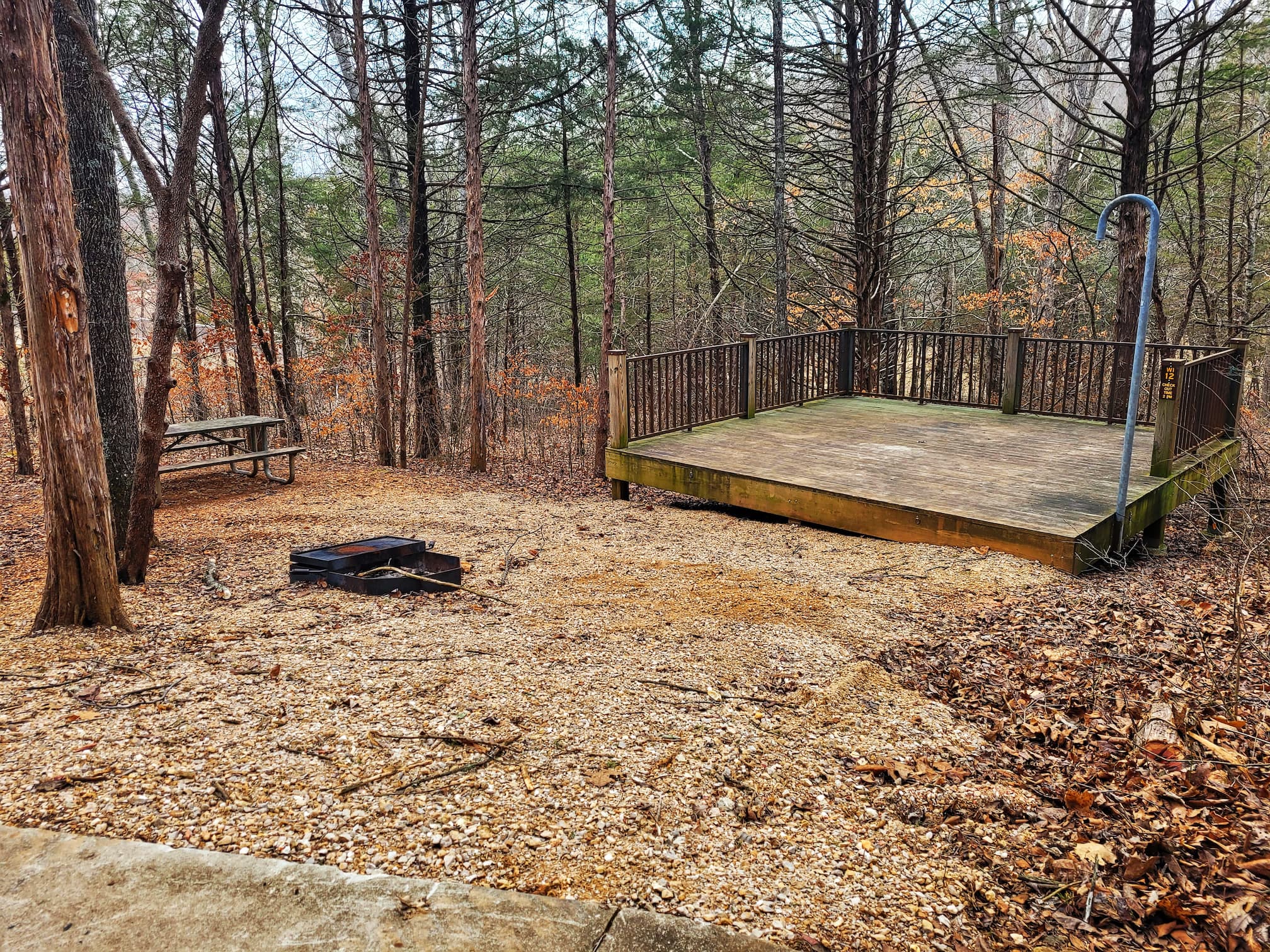 photo of walk in campsite at echo bluff