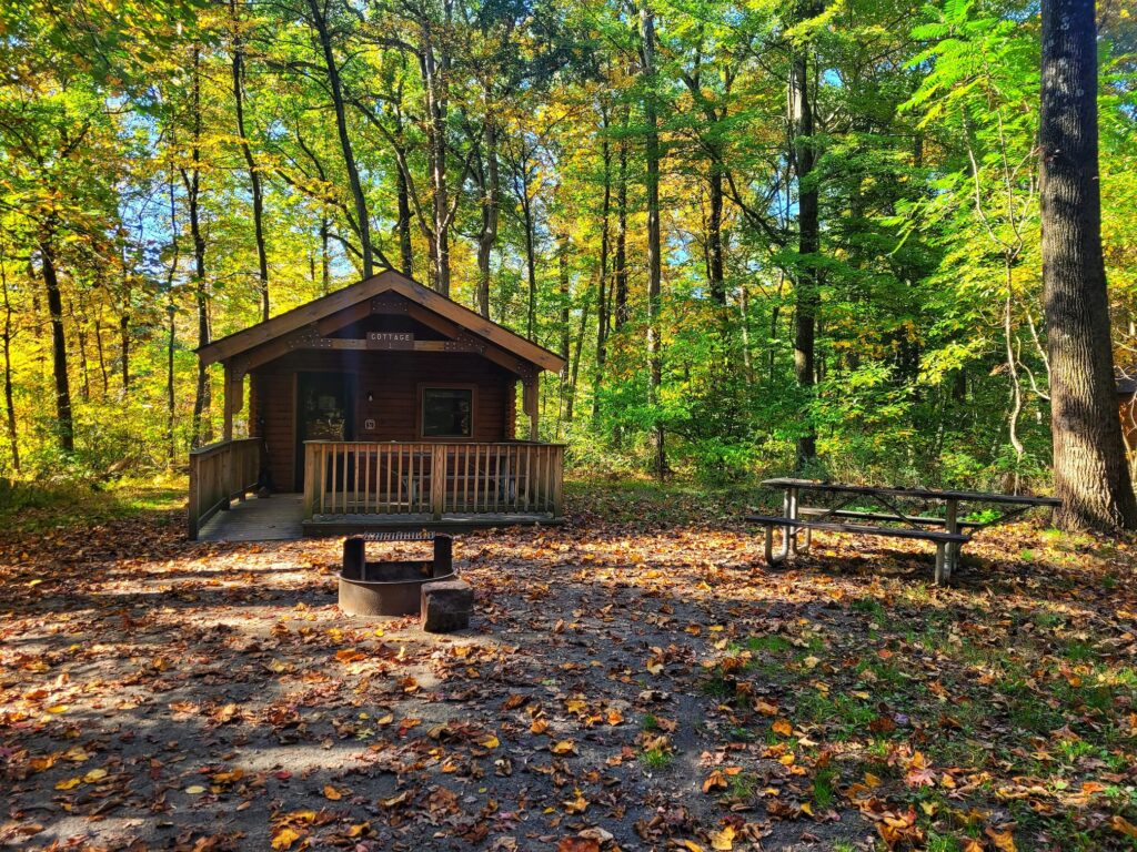 photo of camping cottage at french creek state park