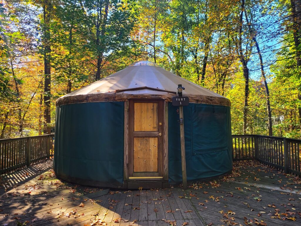 photo of yurt at french creek state park