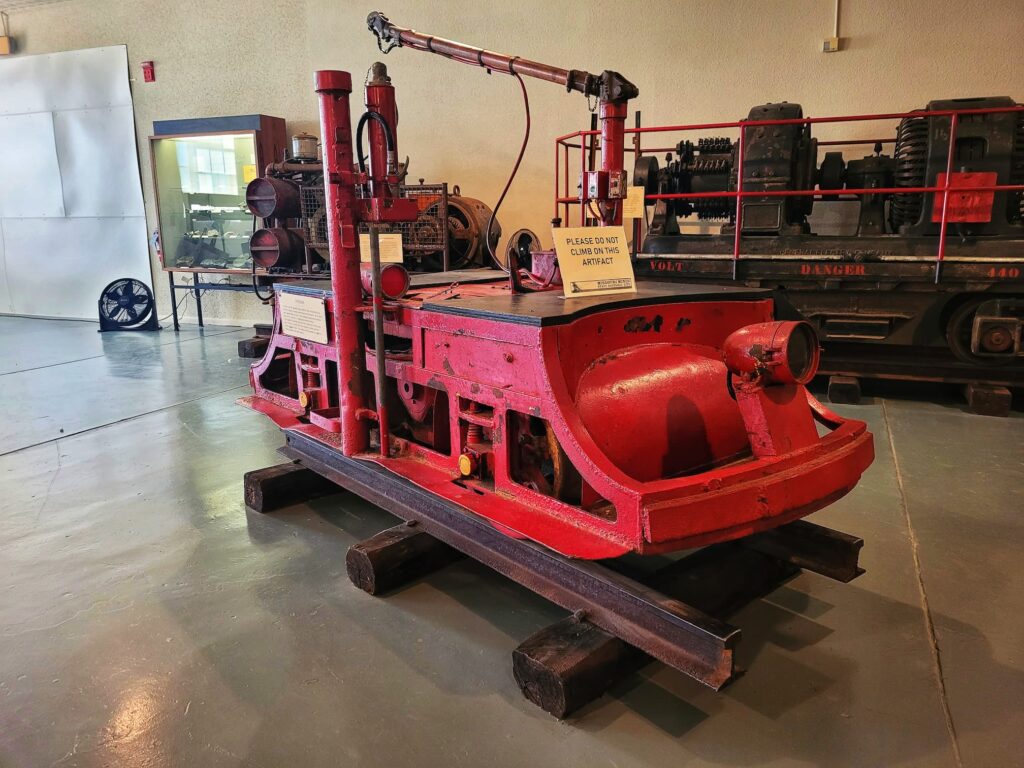 photo of old mining equipment at missouri mines museum