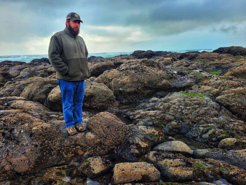 photo of josh at lincoln city tidepools