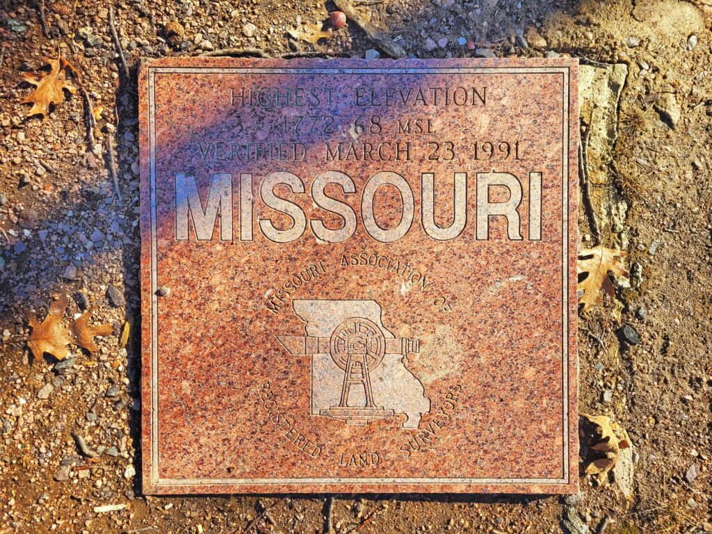 photo of missouri high point marker