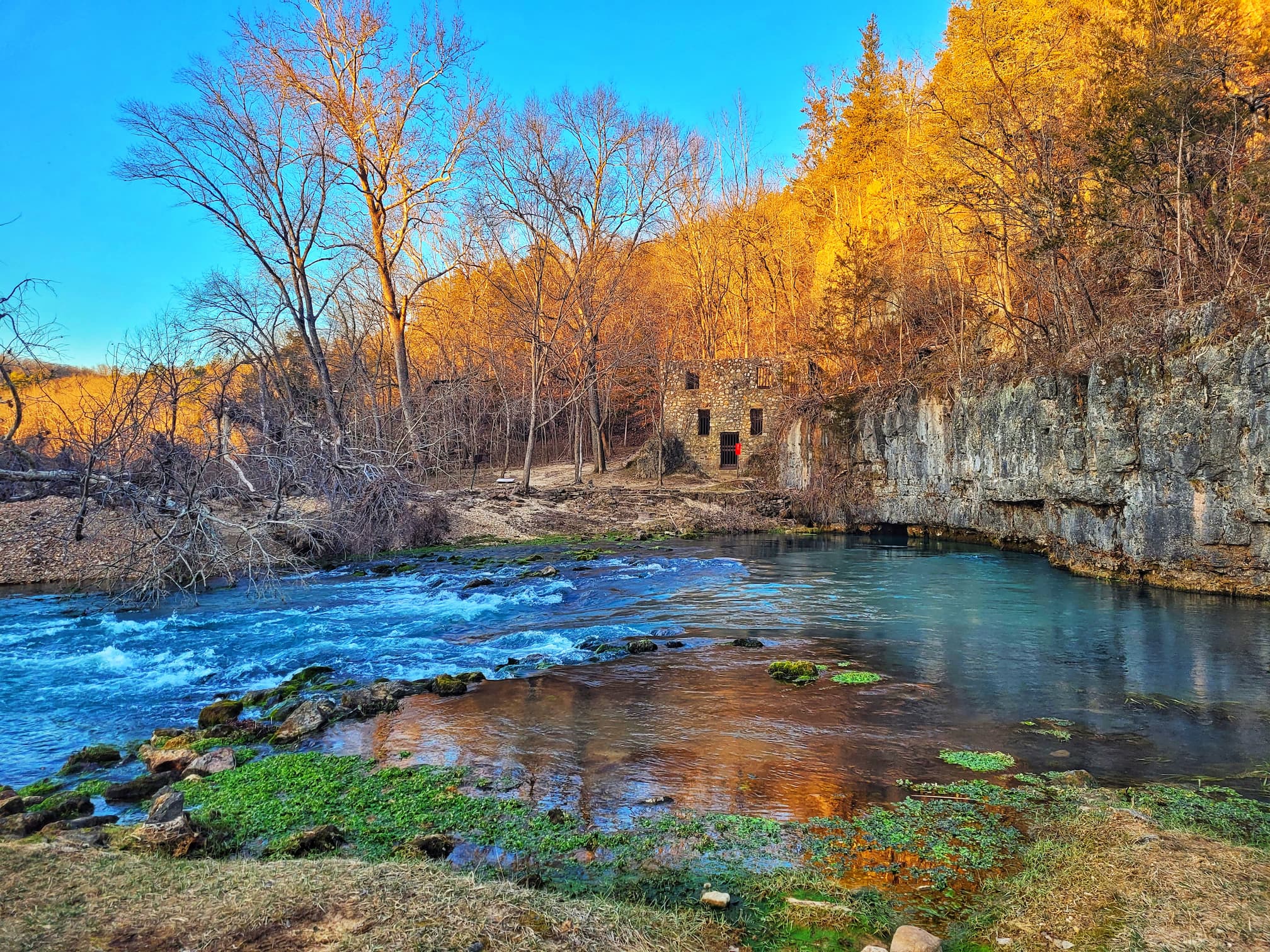 photo of welch spring hospital ruins