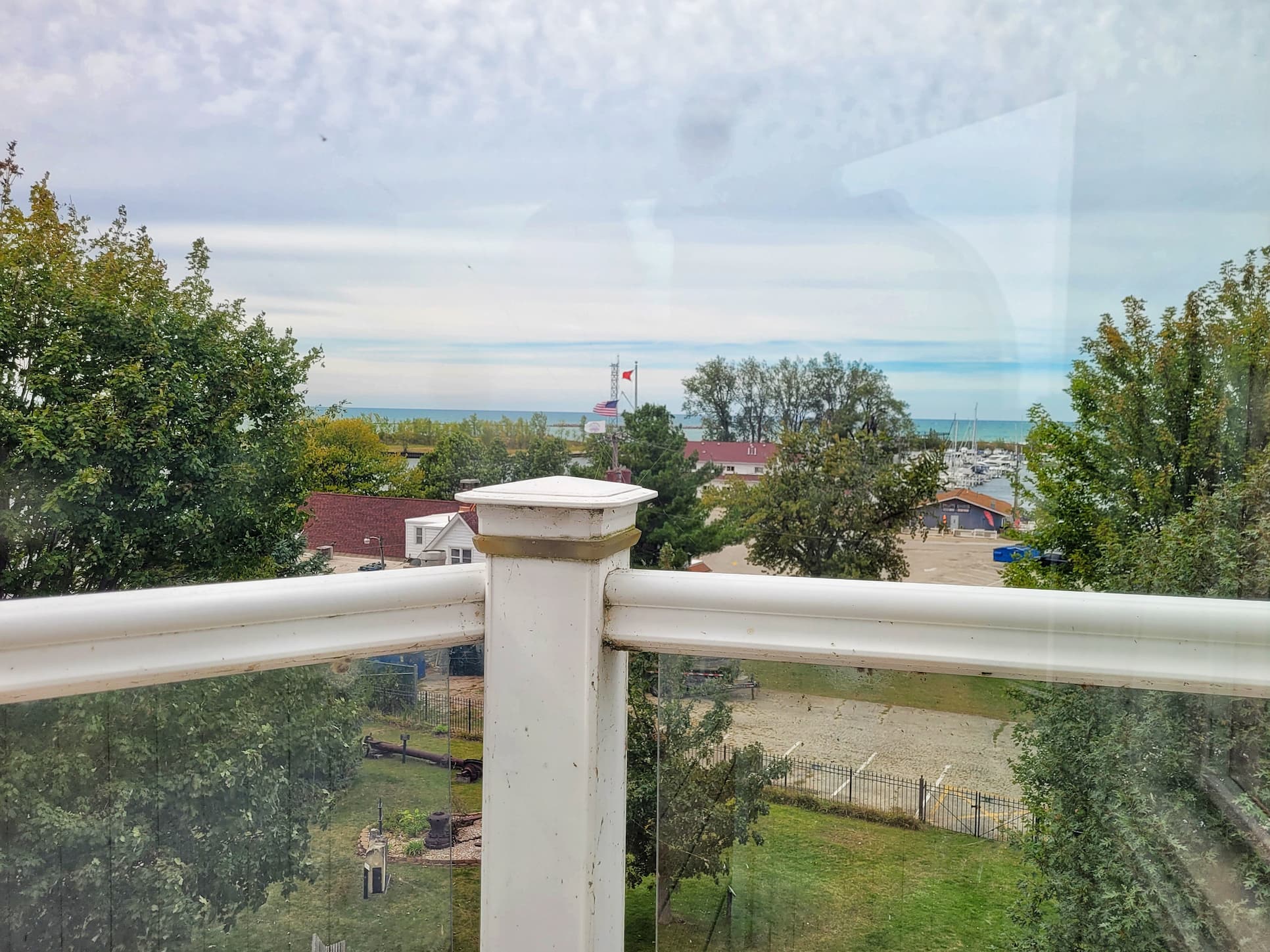 photo of view from michigan city lighthouse tower