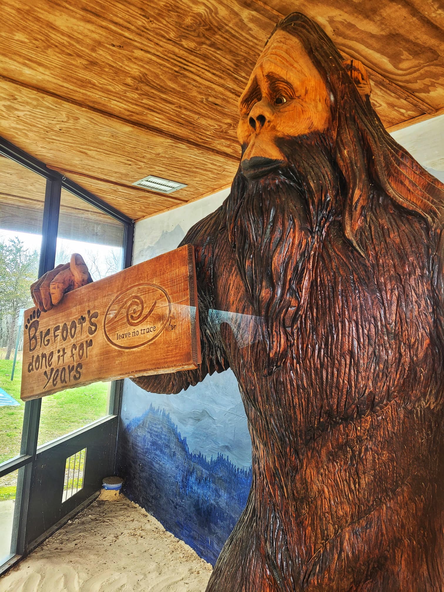 photo of bigfoot statue