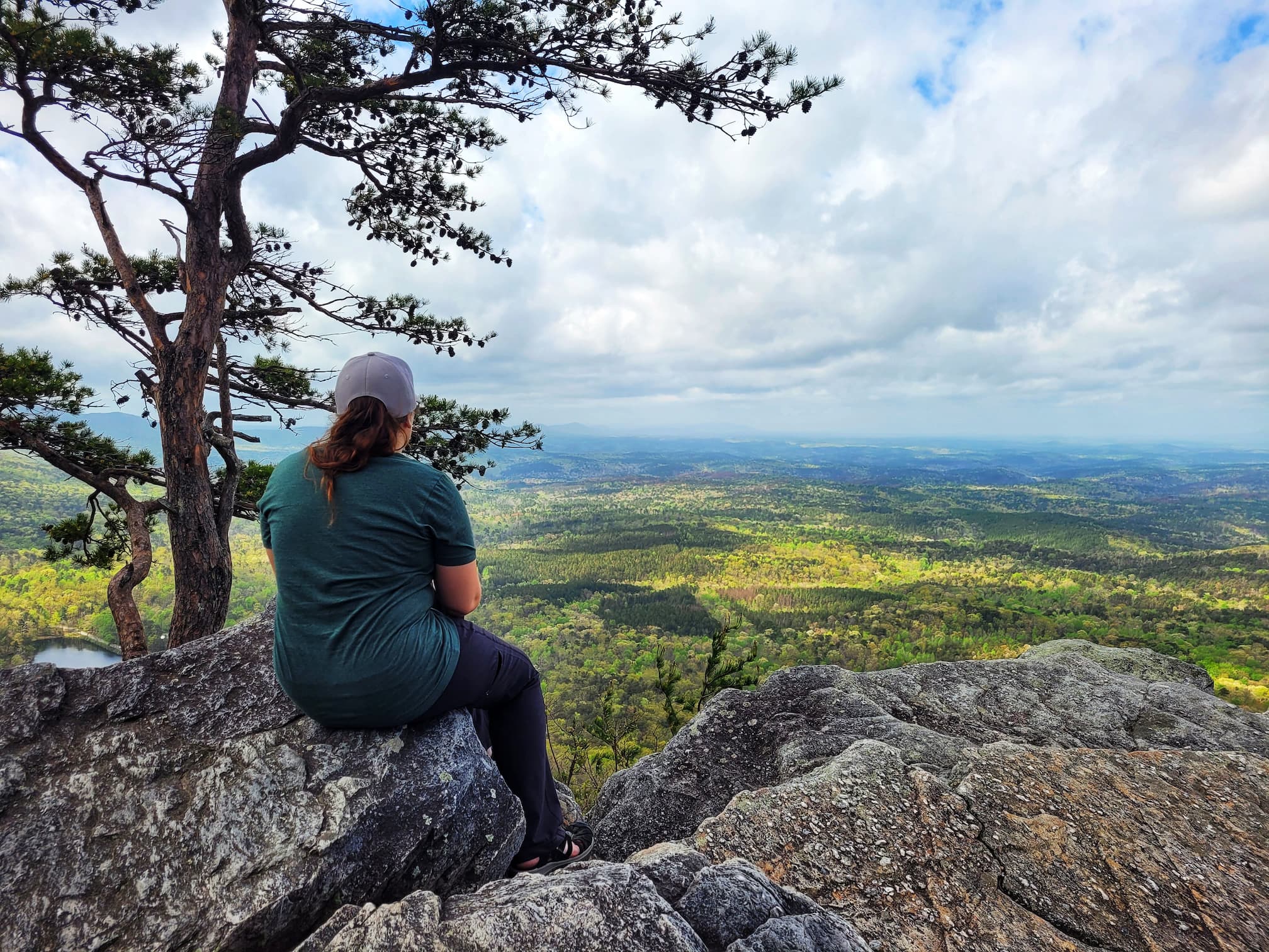 photo of jen at cheaha state park