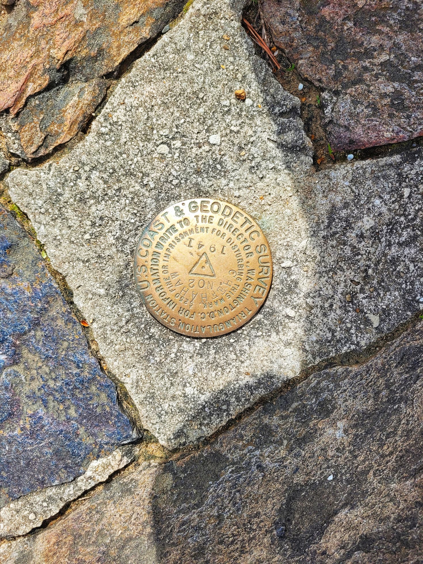 photo of alabama high point usgs marker