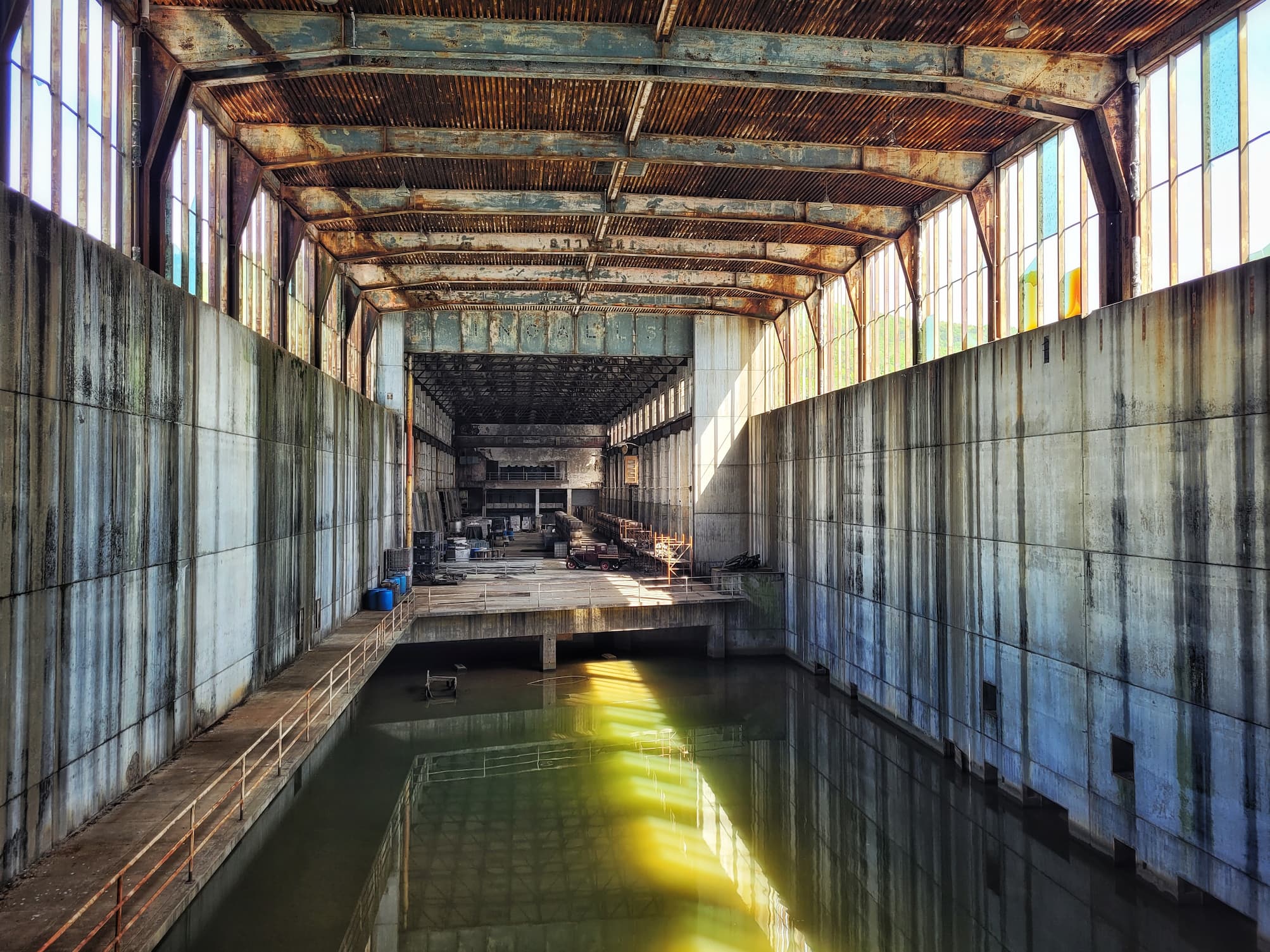 photo of hales bar dam interior