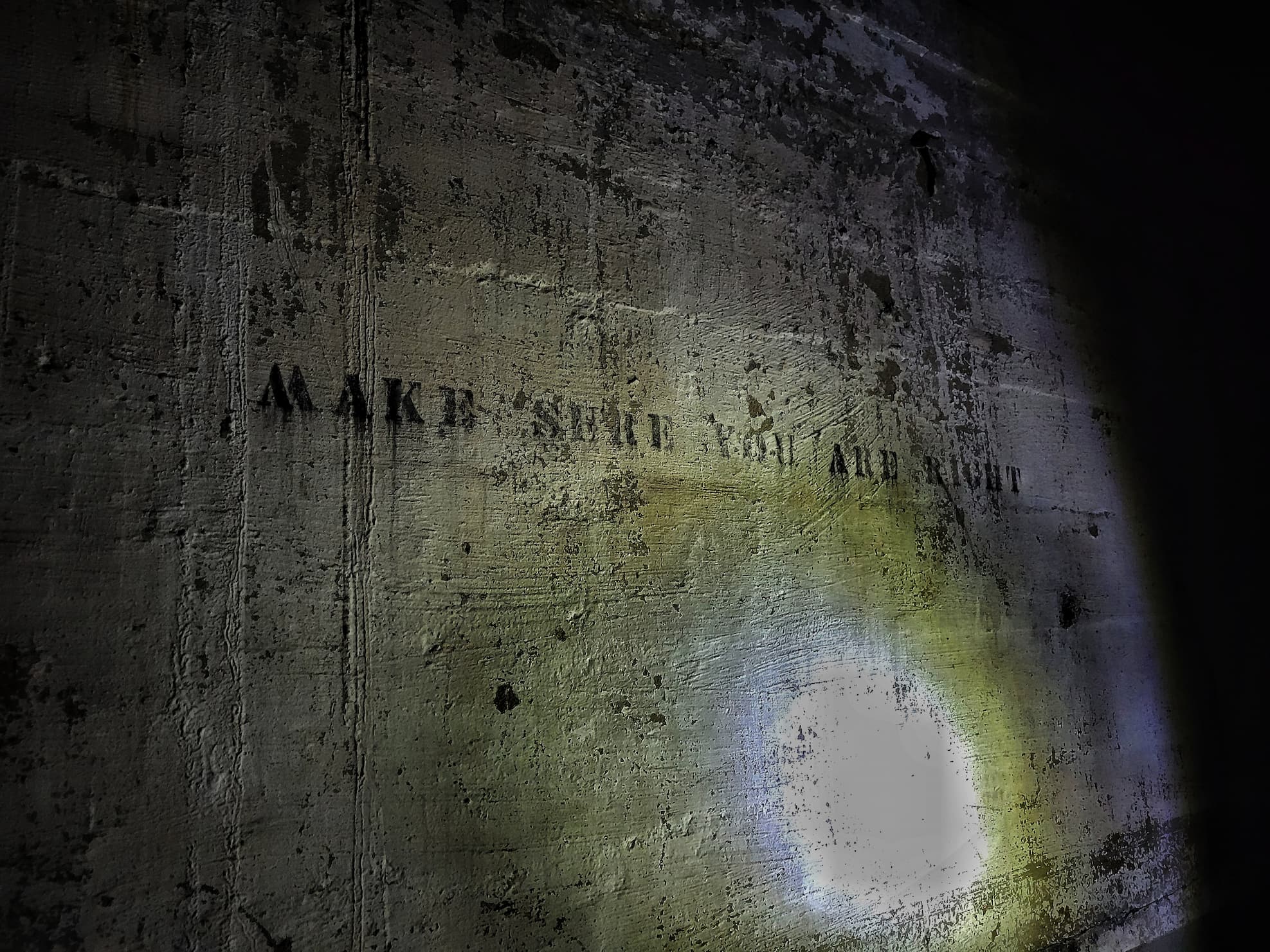 photo of hales bar dam writing on the wall