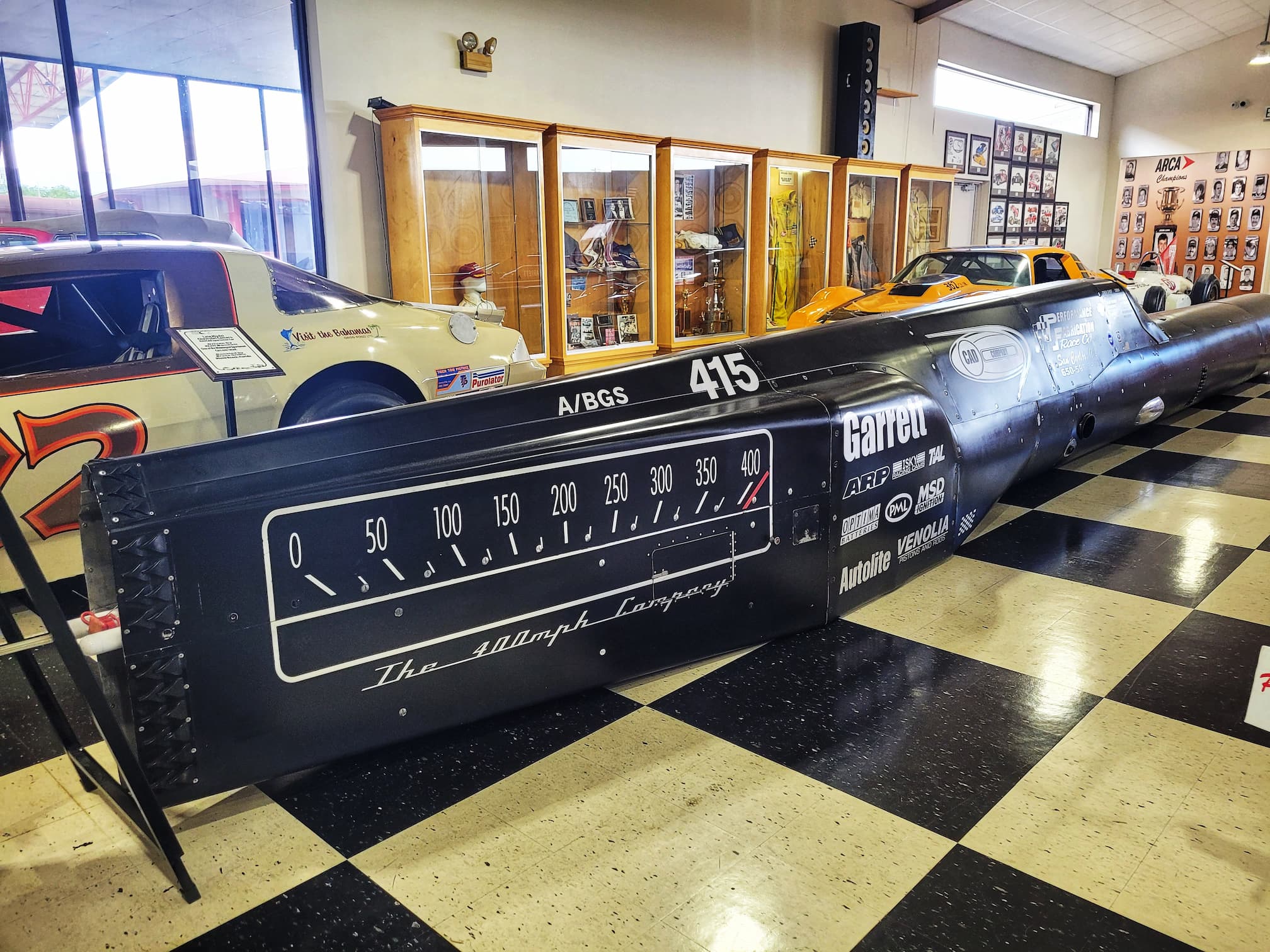 photo of bonneville land speed streamliner