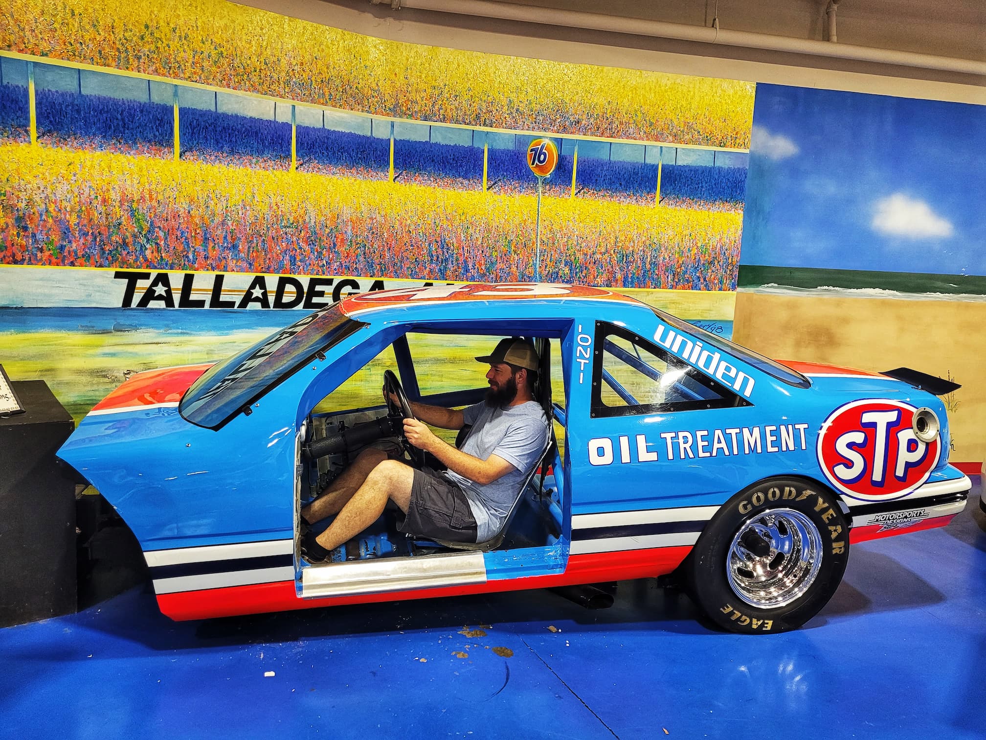 photo of josh in racecar