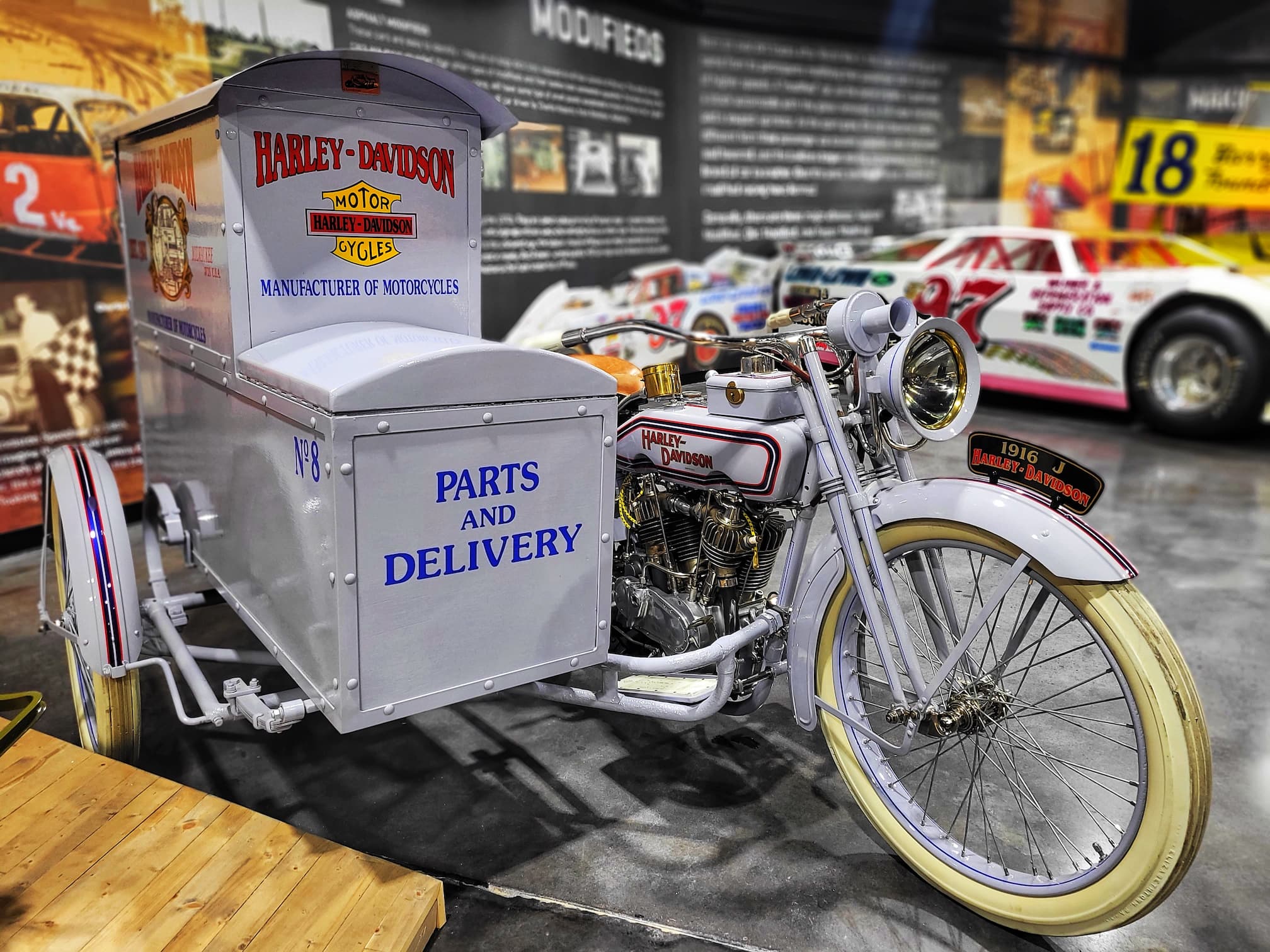 photo of mail motorcycle