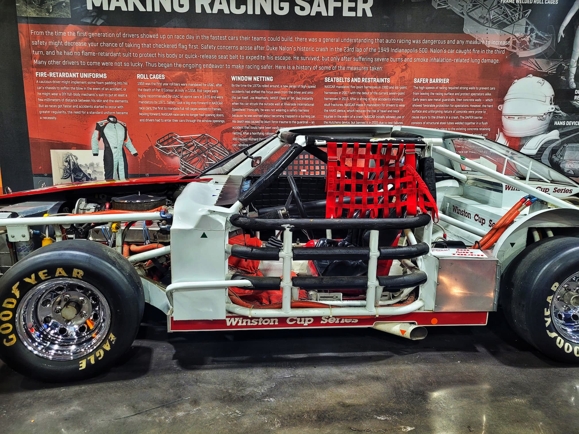 photo of racecar safety technology