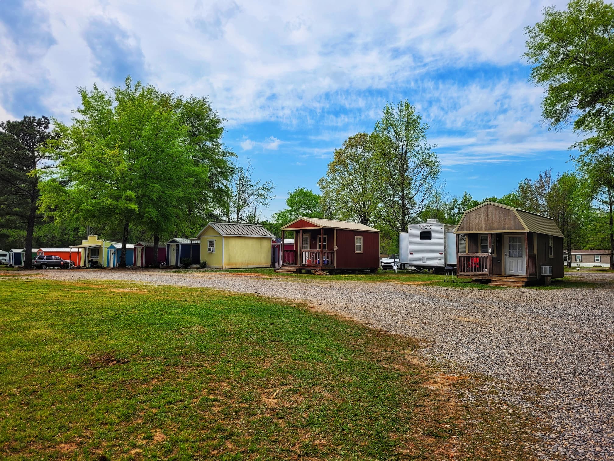 photo of talladega pit stop rv park tiny homes