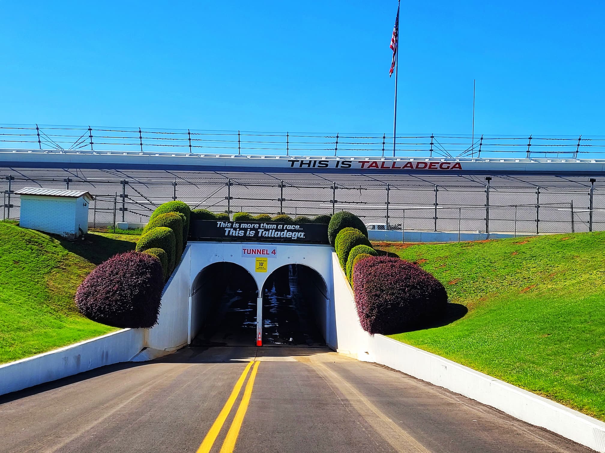 photo of talladega superspeedway tunnels