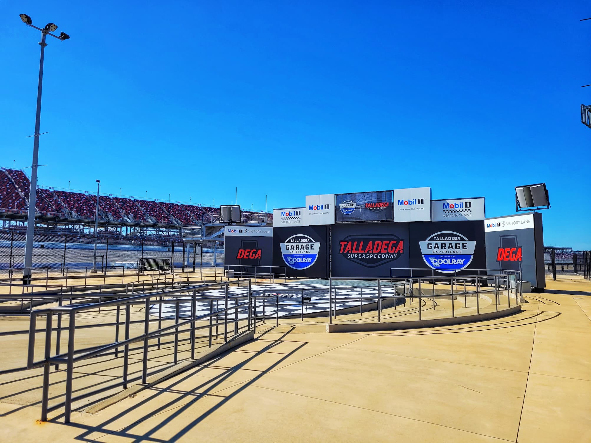 photo of talladega speedway victory lane