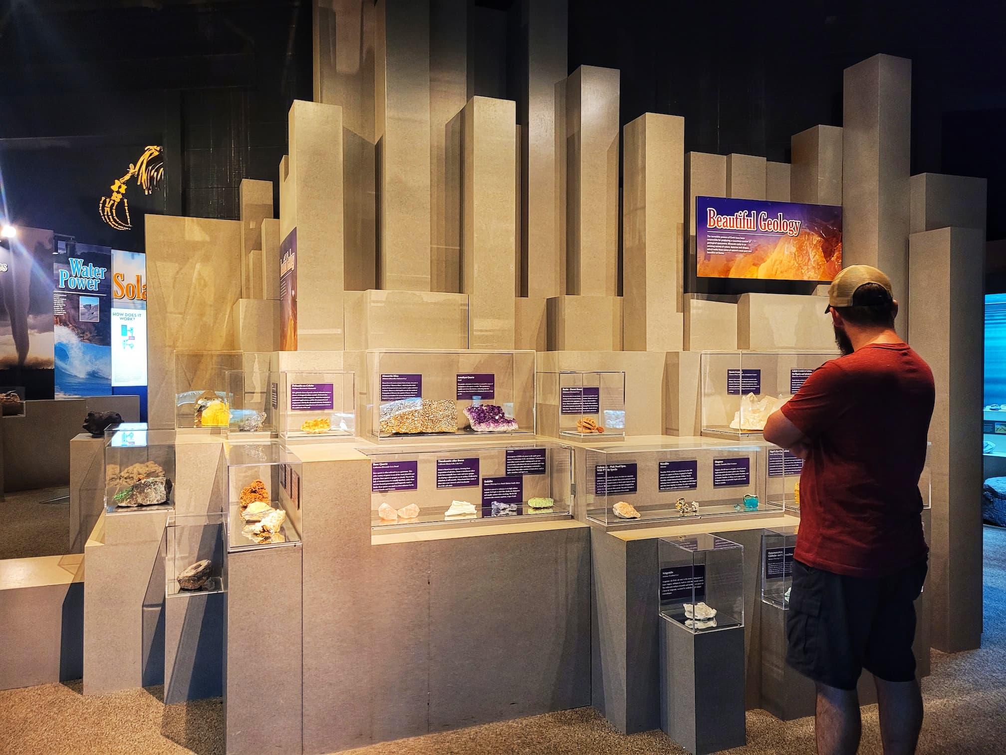photo of minerals exhibit