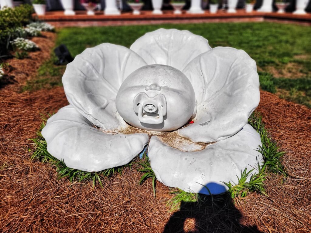 photo of cabbage patch kids statue