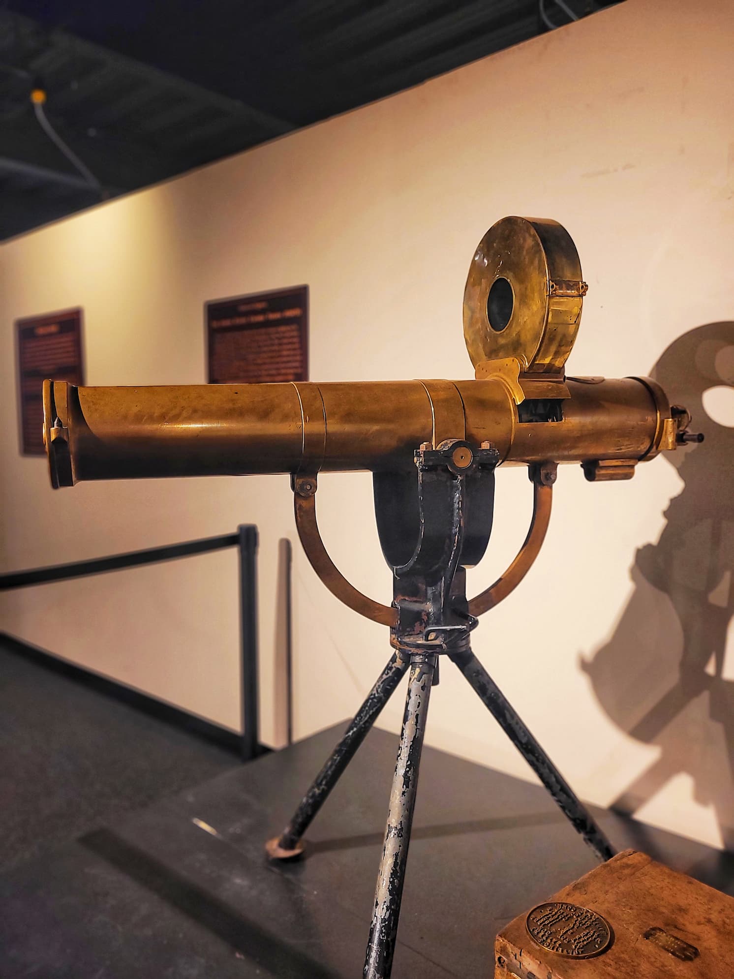 photo of early machine gun