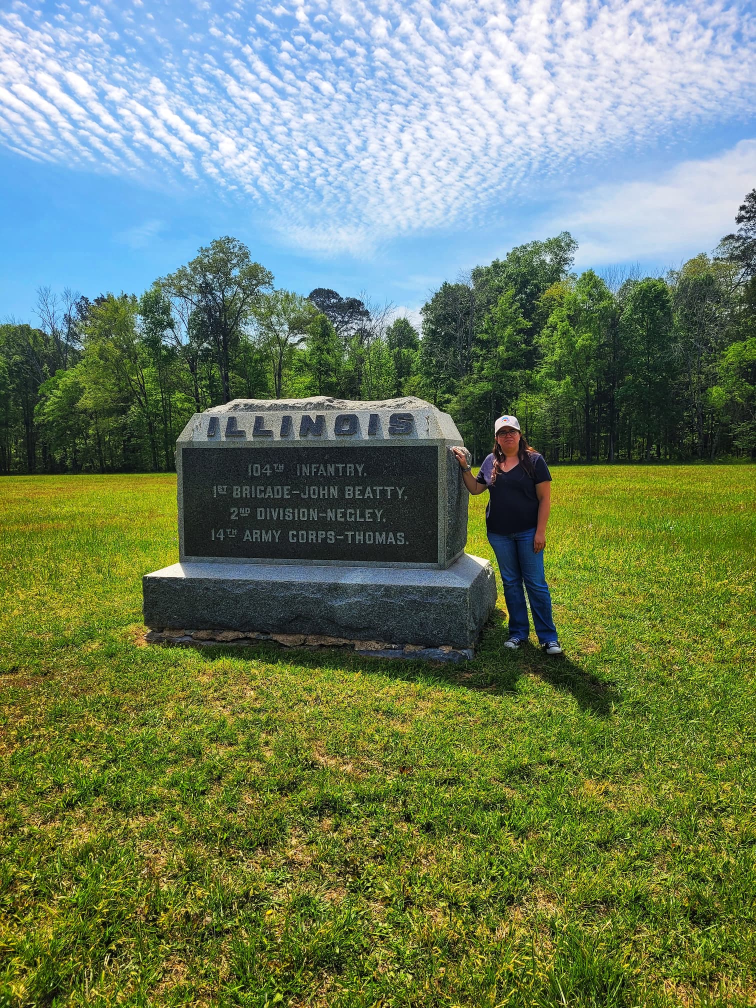 photo of jen at chickamauga battlefield