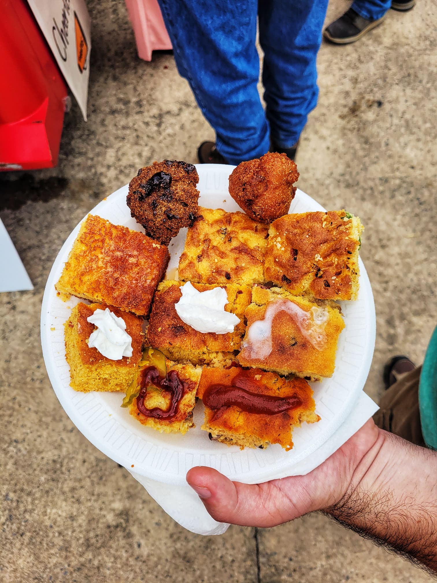 photo of plate of cornbread