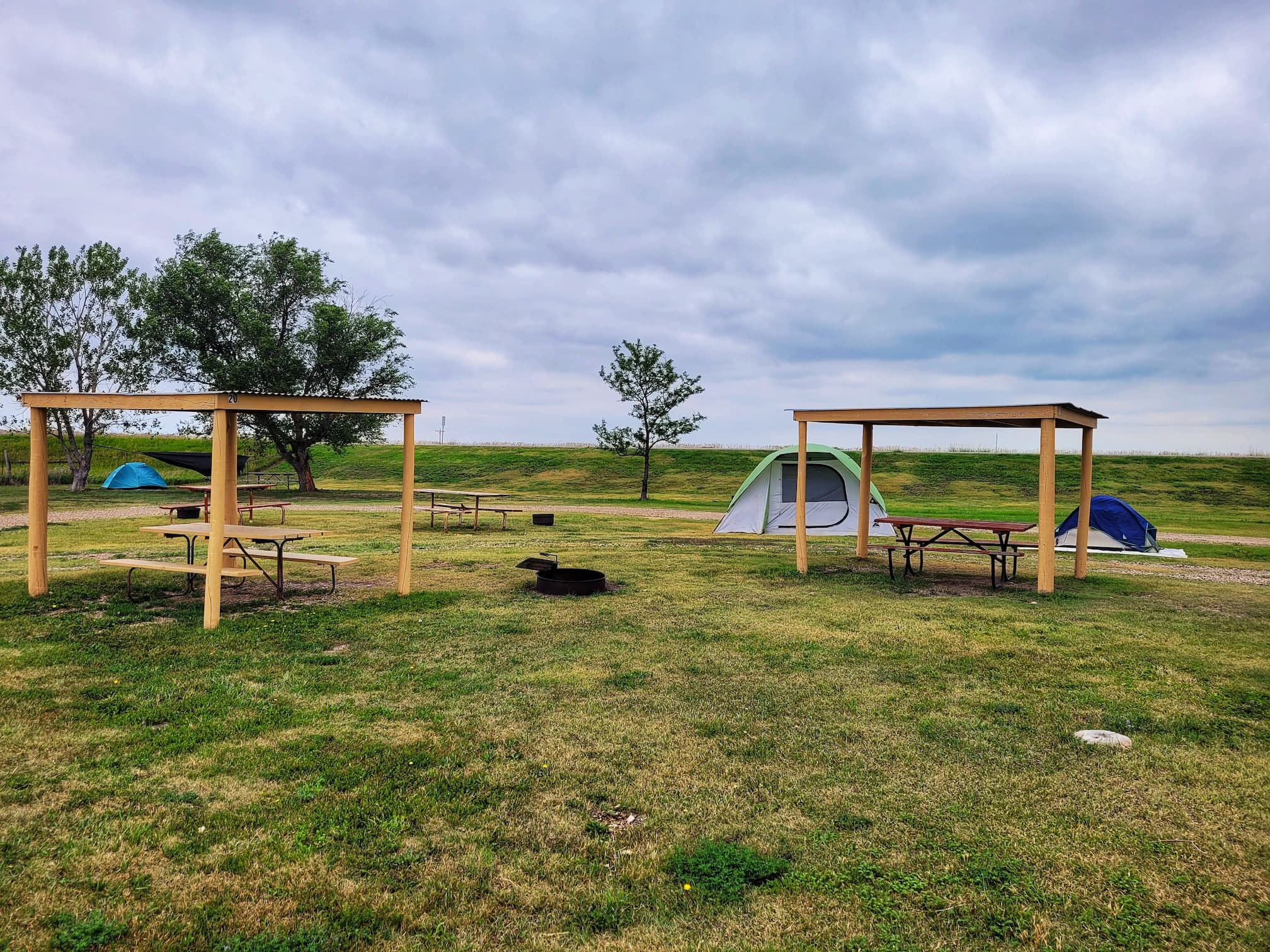 photo of badlands hotel and campground tent area