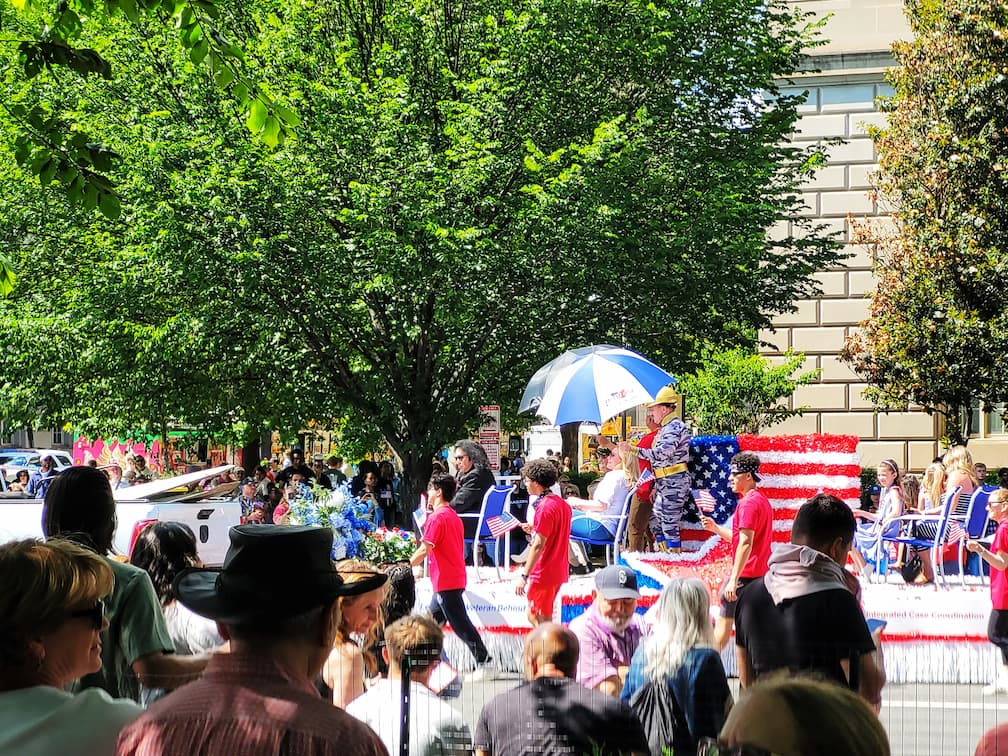 photo of washington dc memorial day parade