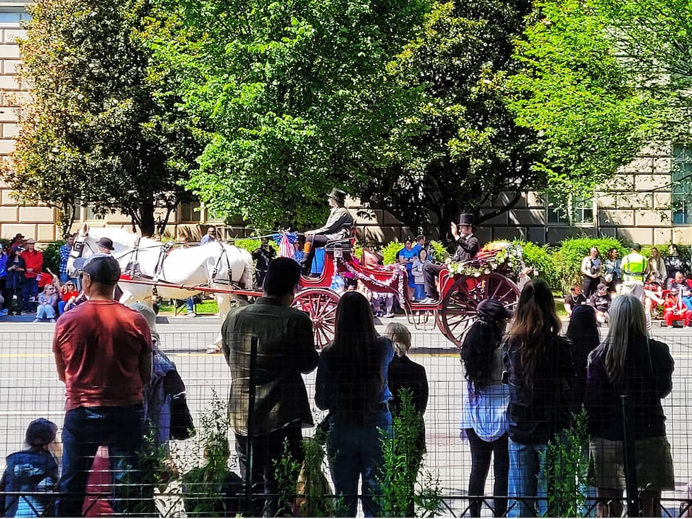 photo of washington dc memorial day parade