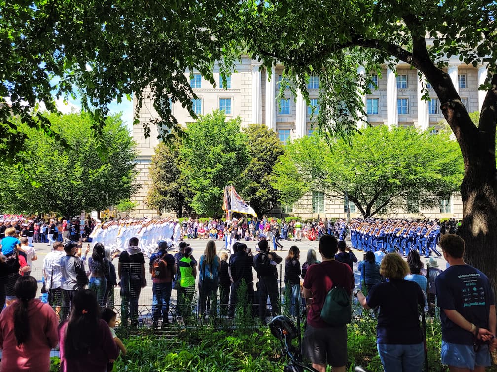photo of washington dc memorial day parade
