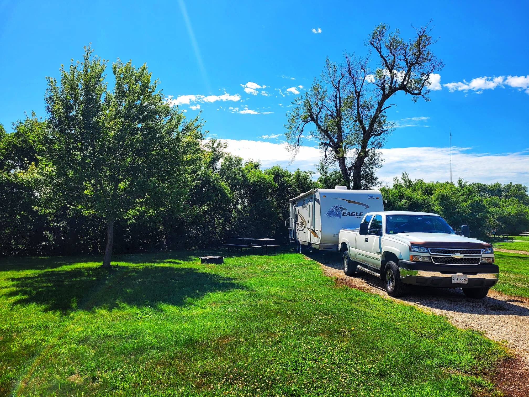 photo of hawkeye point campsite