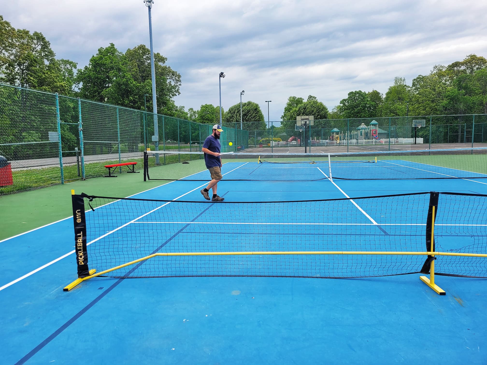 photo of josh playing pickleball