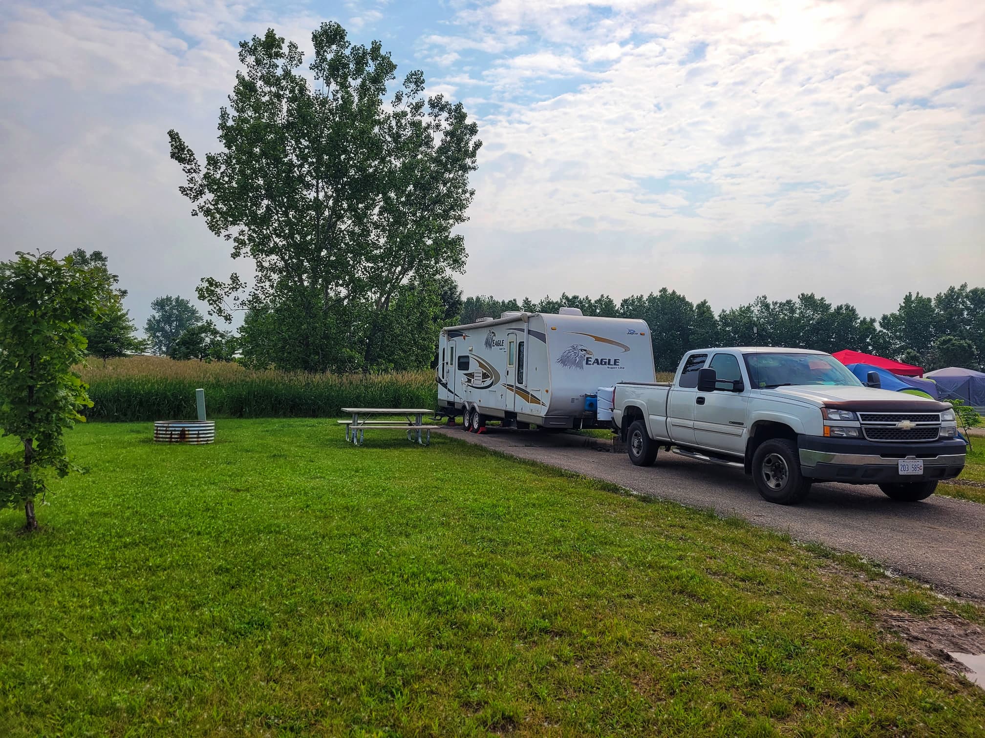 photo of sterling state park campsite