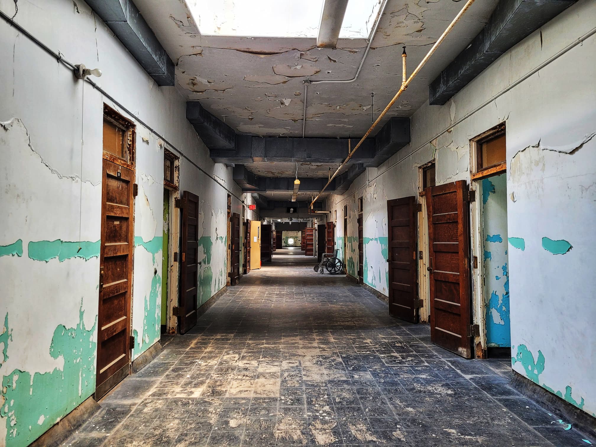 photo of trans allegheny lunatic asylum hallway
