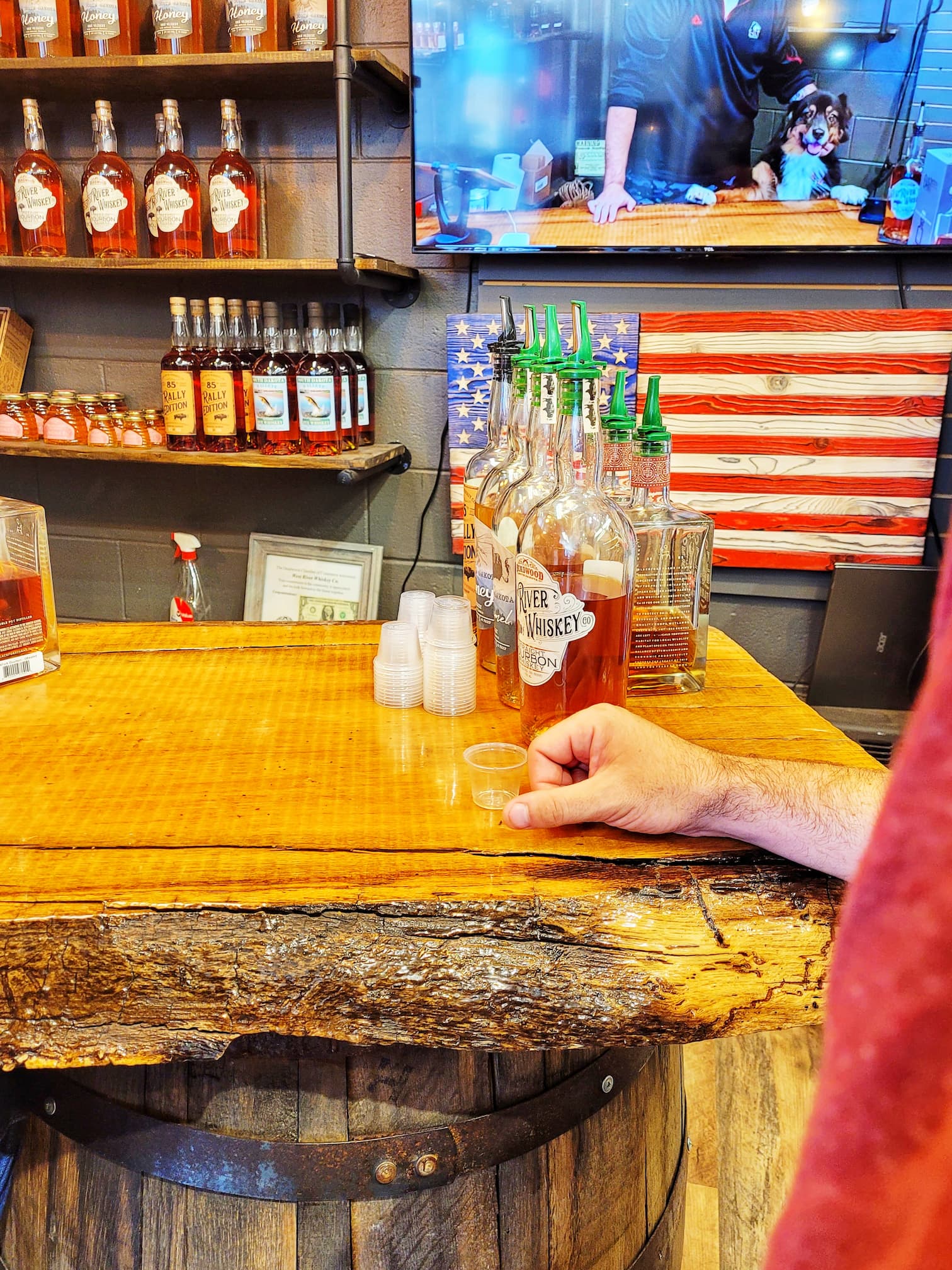 photo of tasting at west river distilling