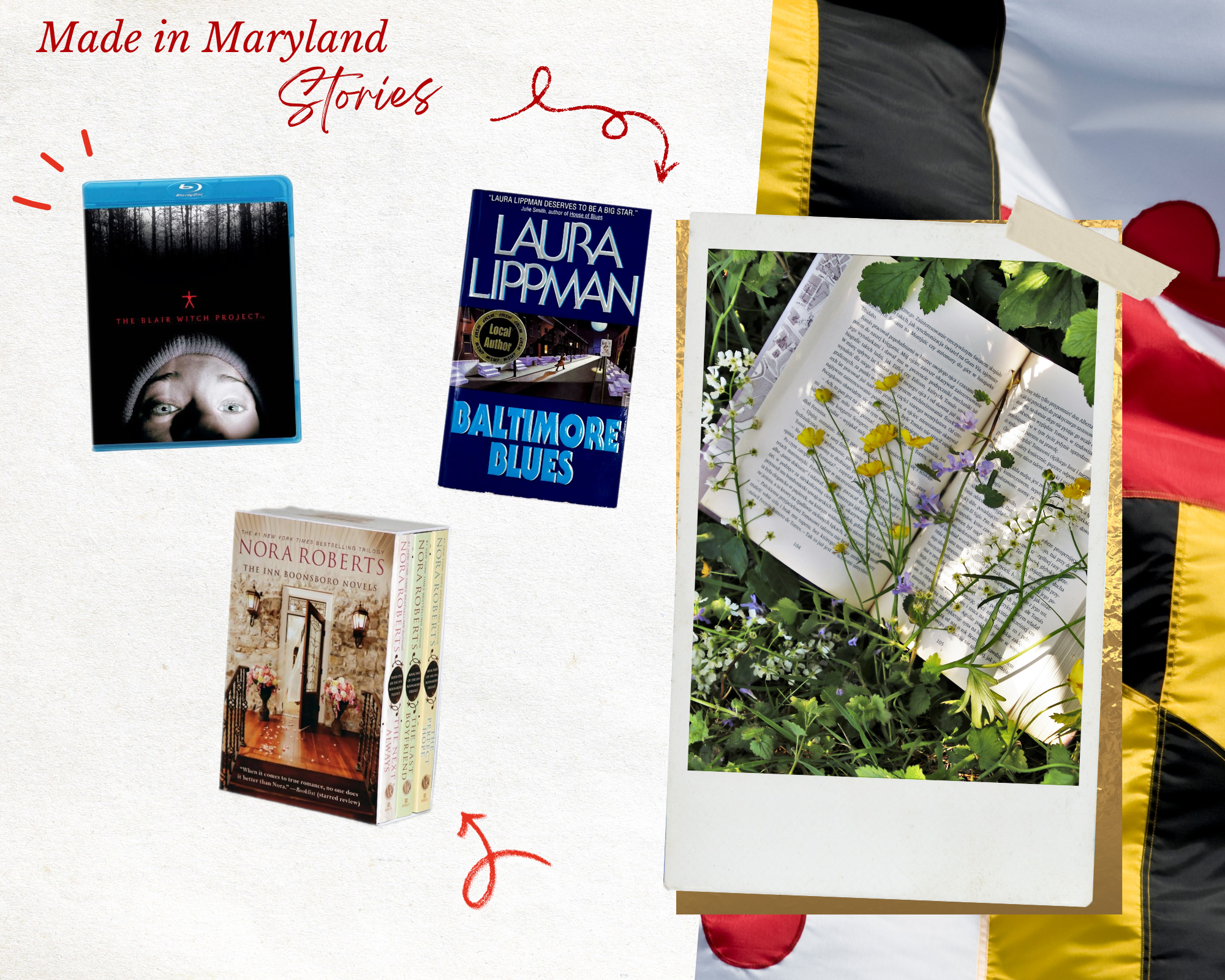 graphic of maryland book and video gifts