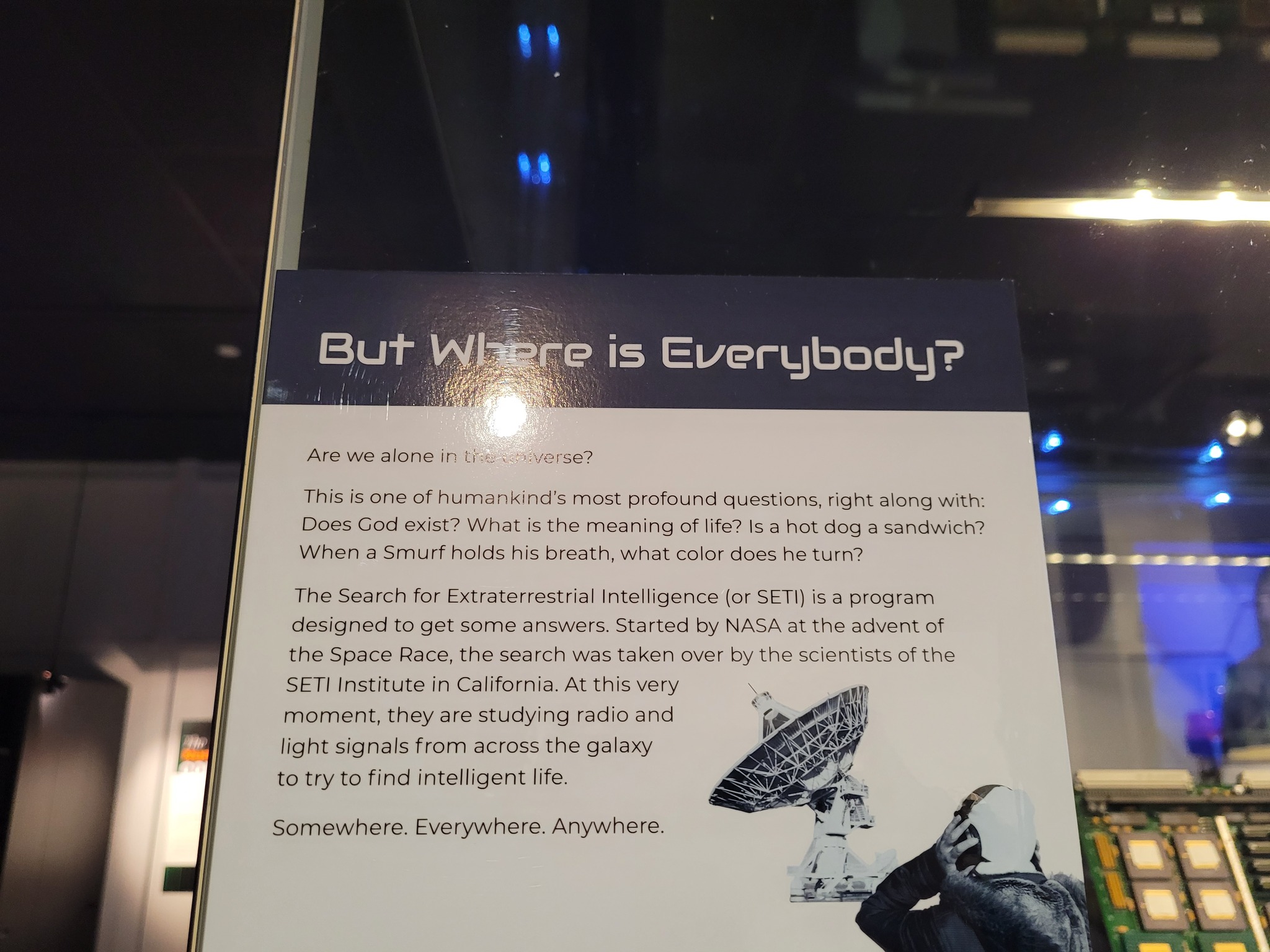 photo of national cryptologic museum funny sign