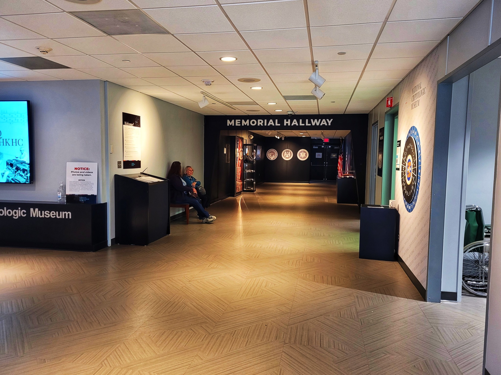 photo of national cryptologic museum hallway