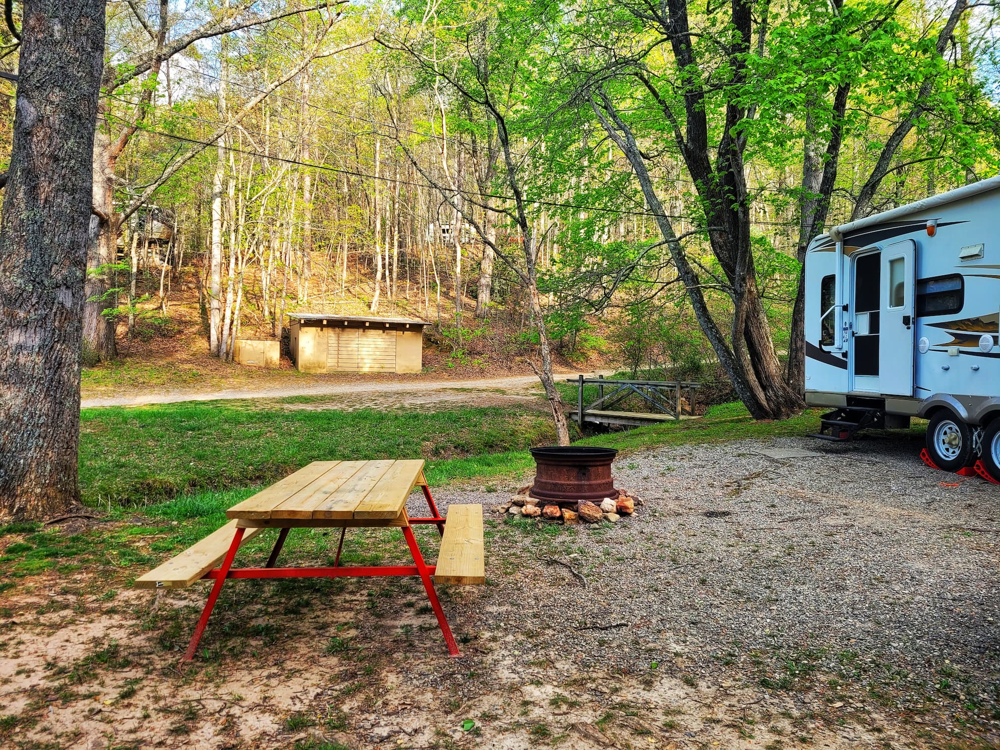 photo of trackrock campground campsite