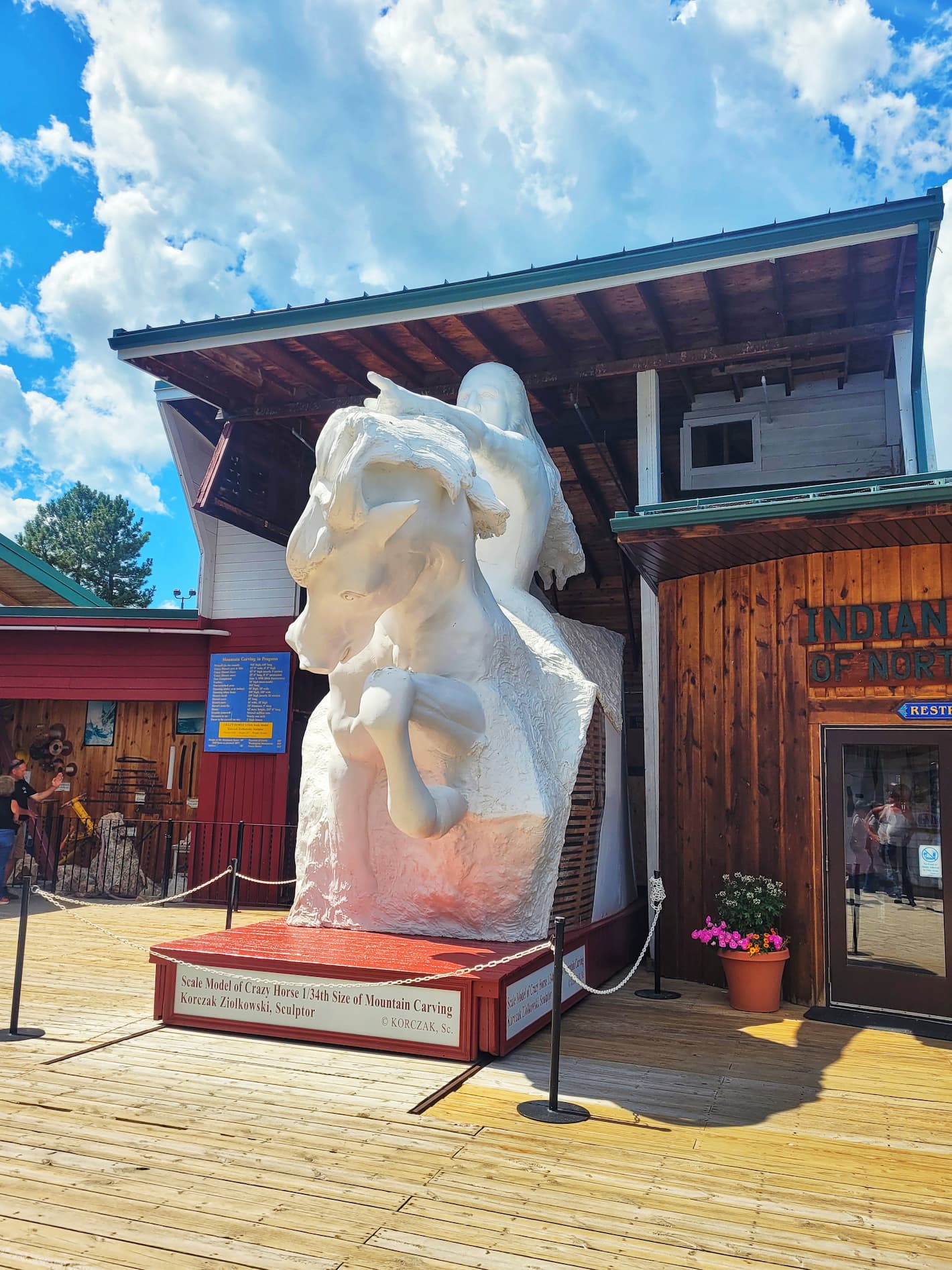 photo of crazy horse memorial model