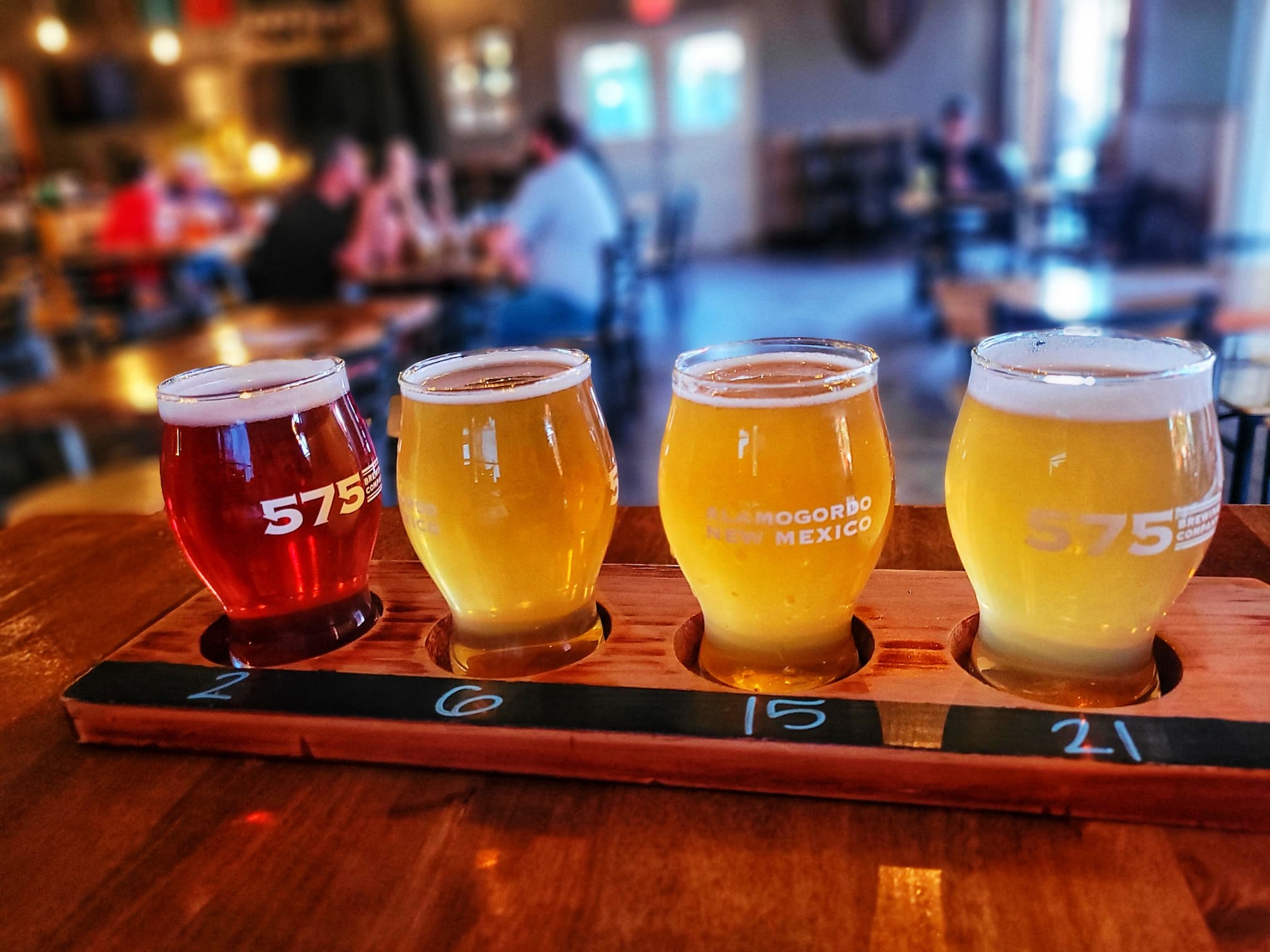 photo of 575 brewing beer flight