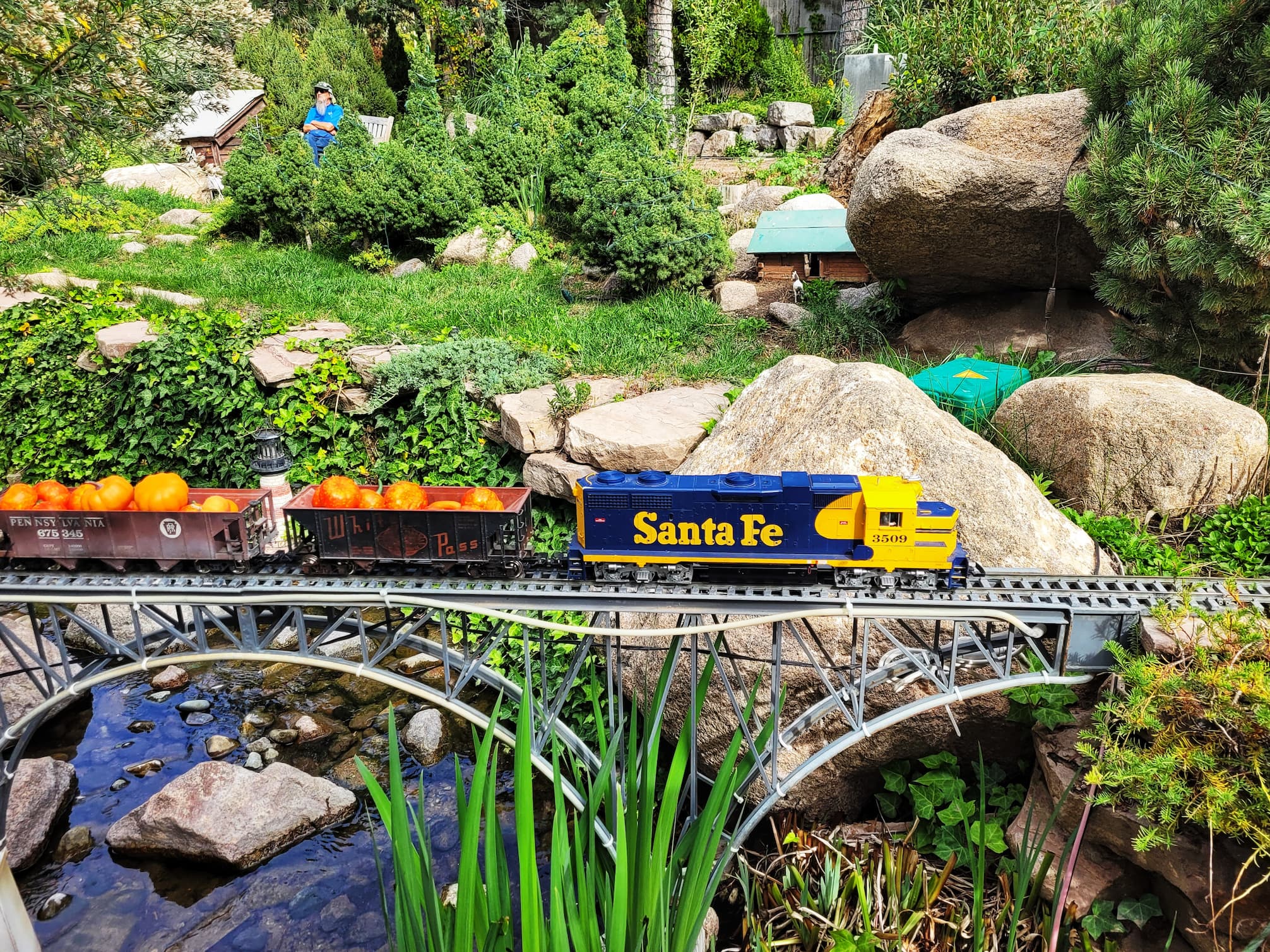 photo of abq biopark botanic garden train