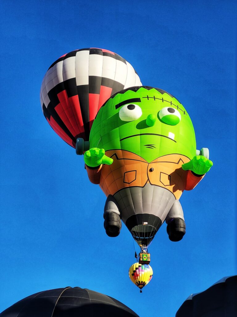 photo of frankenstein hot air balloon