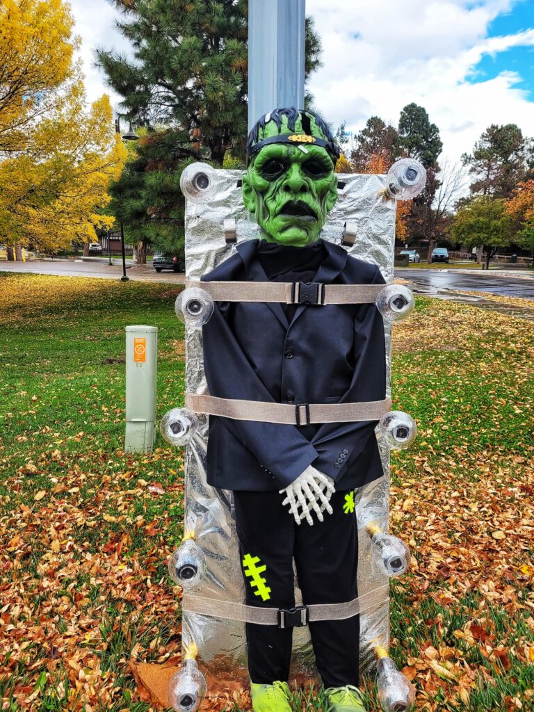 photo of frankestein mounter scarecrow