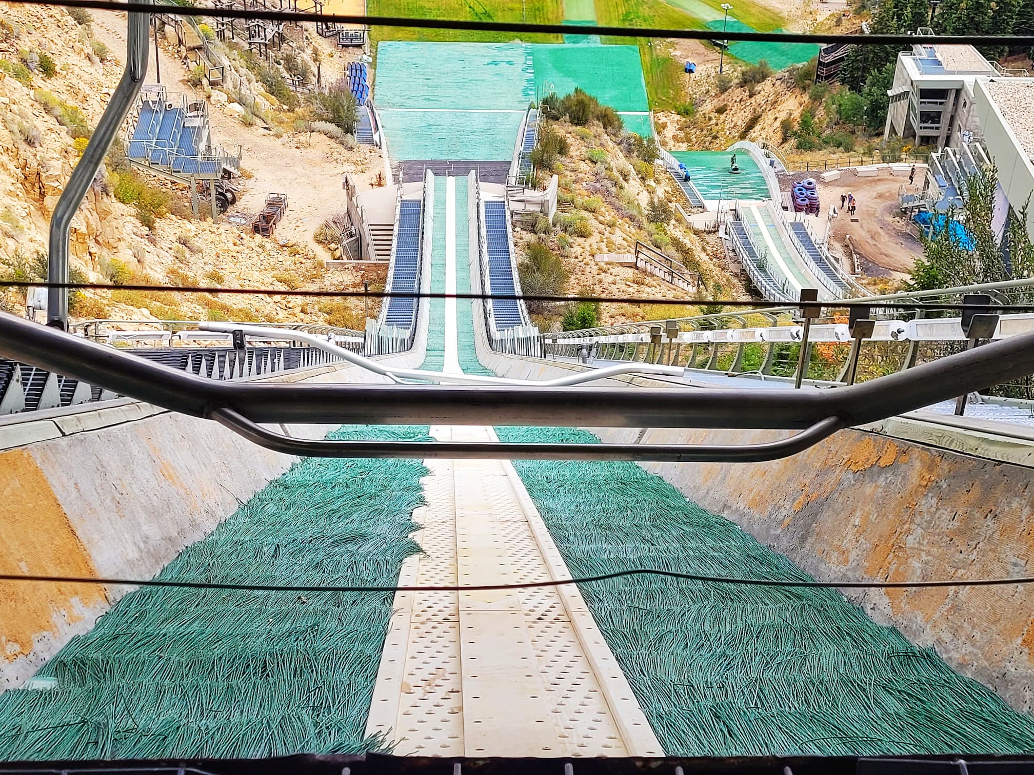 photo of nordic ski jump at utah olympic park