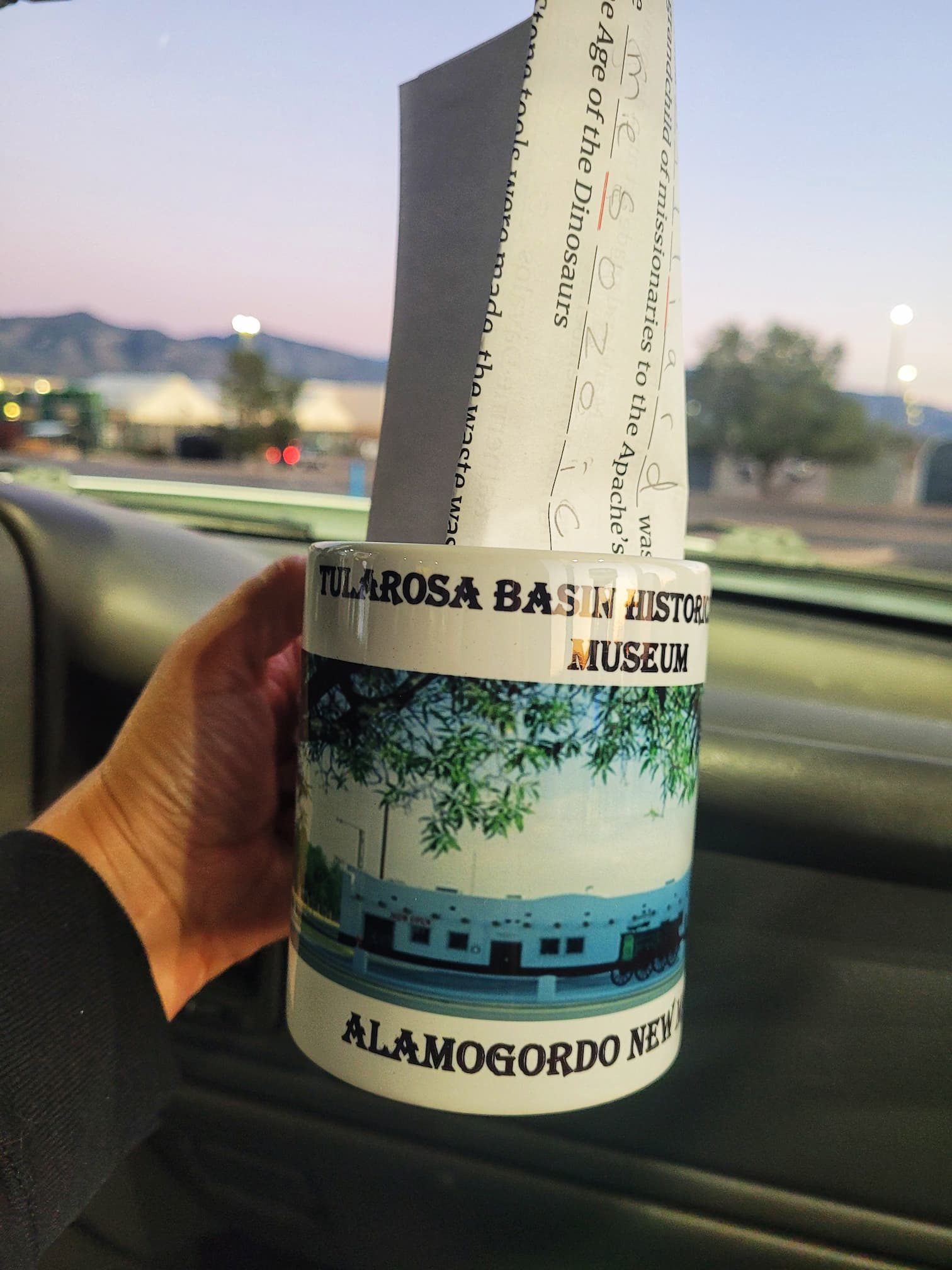 photo of tularosa basin history museum mug