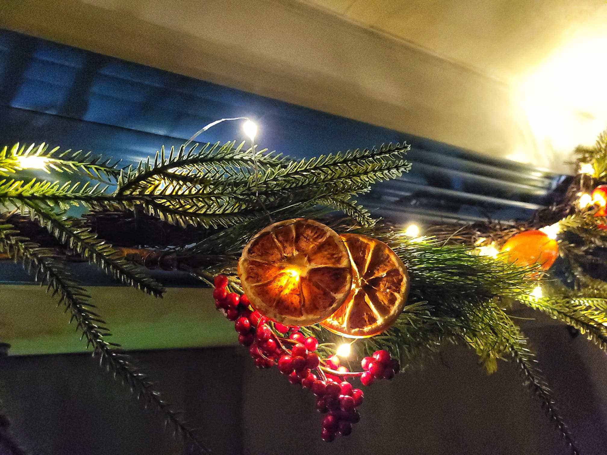 photo of my 2023 christmas decor in our rv