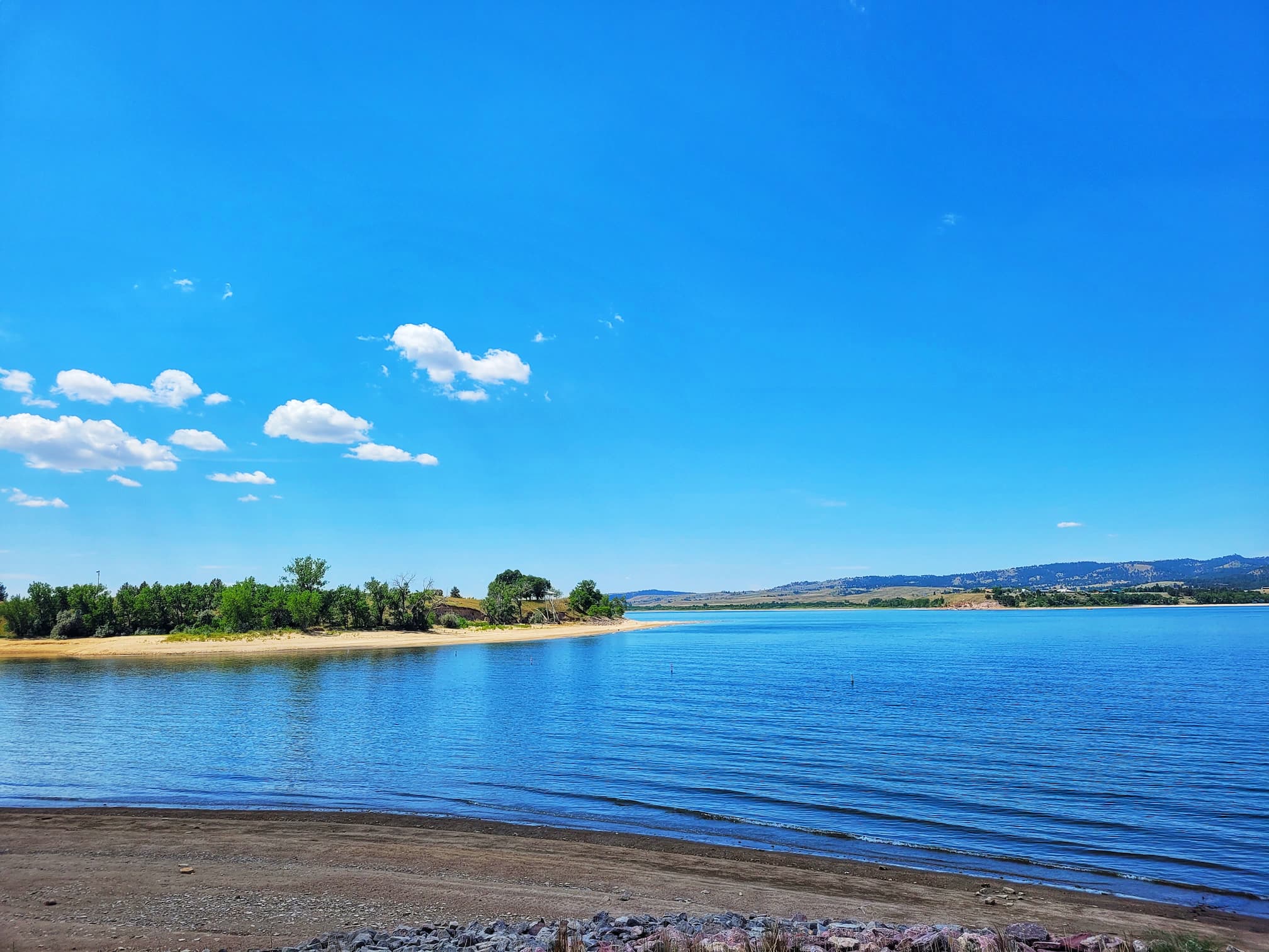 photo of angostura recreation area beach