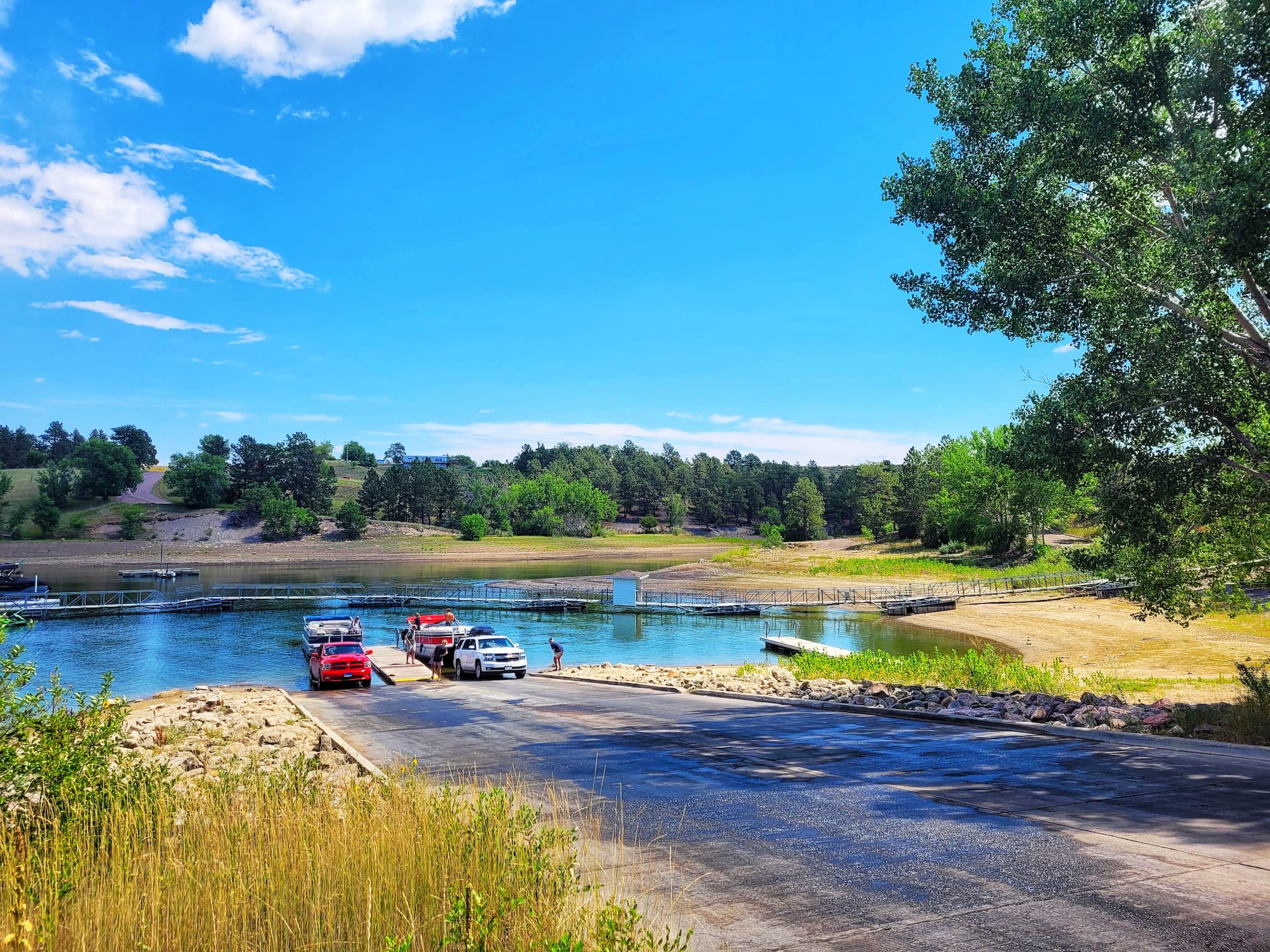 photo of angostura recreation area boat launch