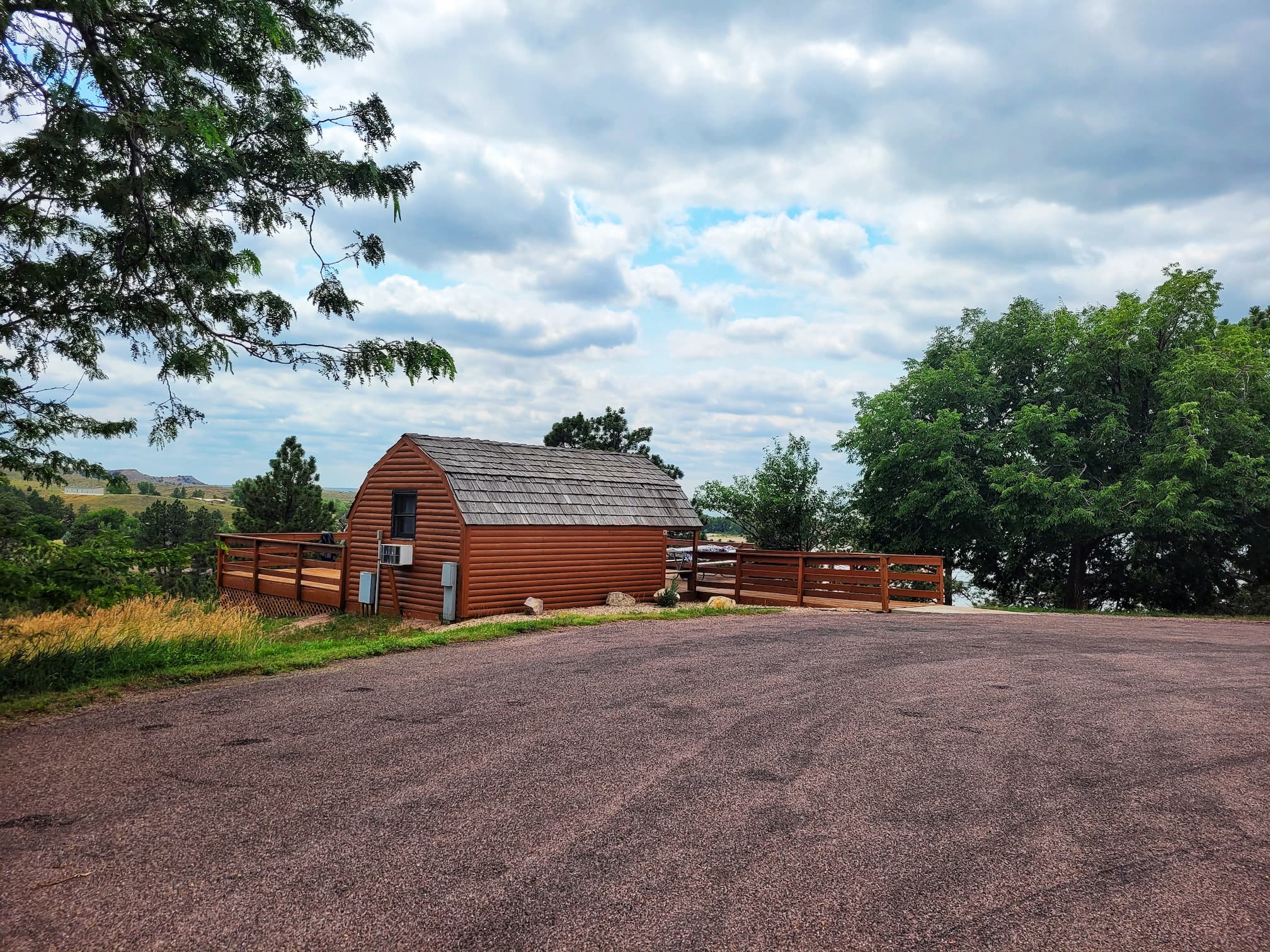 photo of angostura recreation area cabin